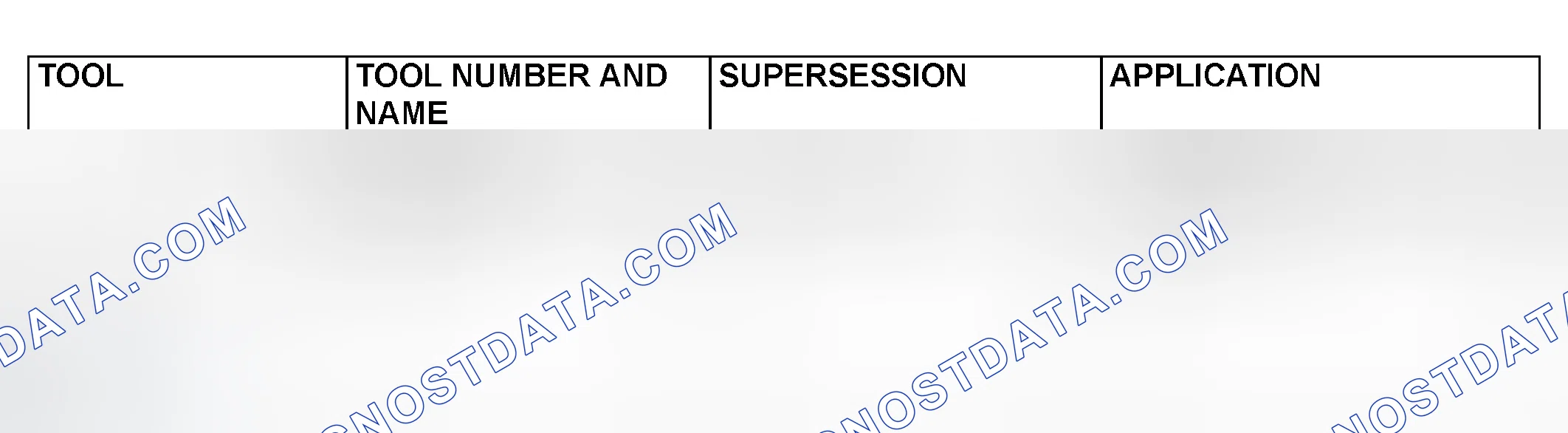 Scheme 19: SPECIAL TOOL