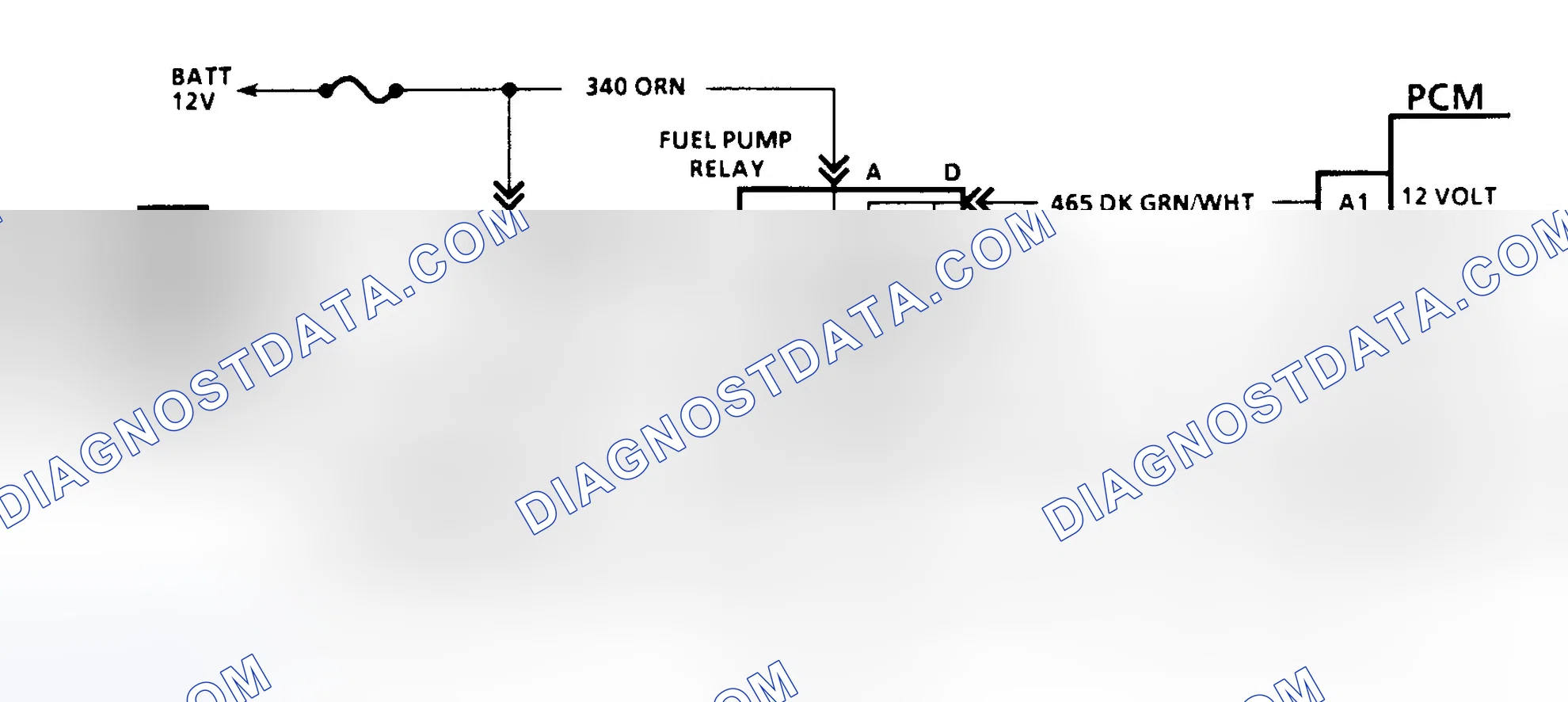 Scheme 139: Code 54 Schematic (G Series W/4L80-E Trans.) Fuel Pump Circuit