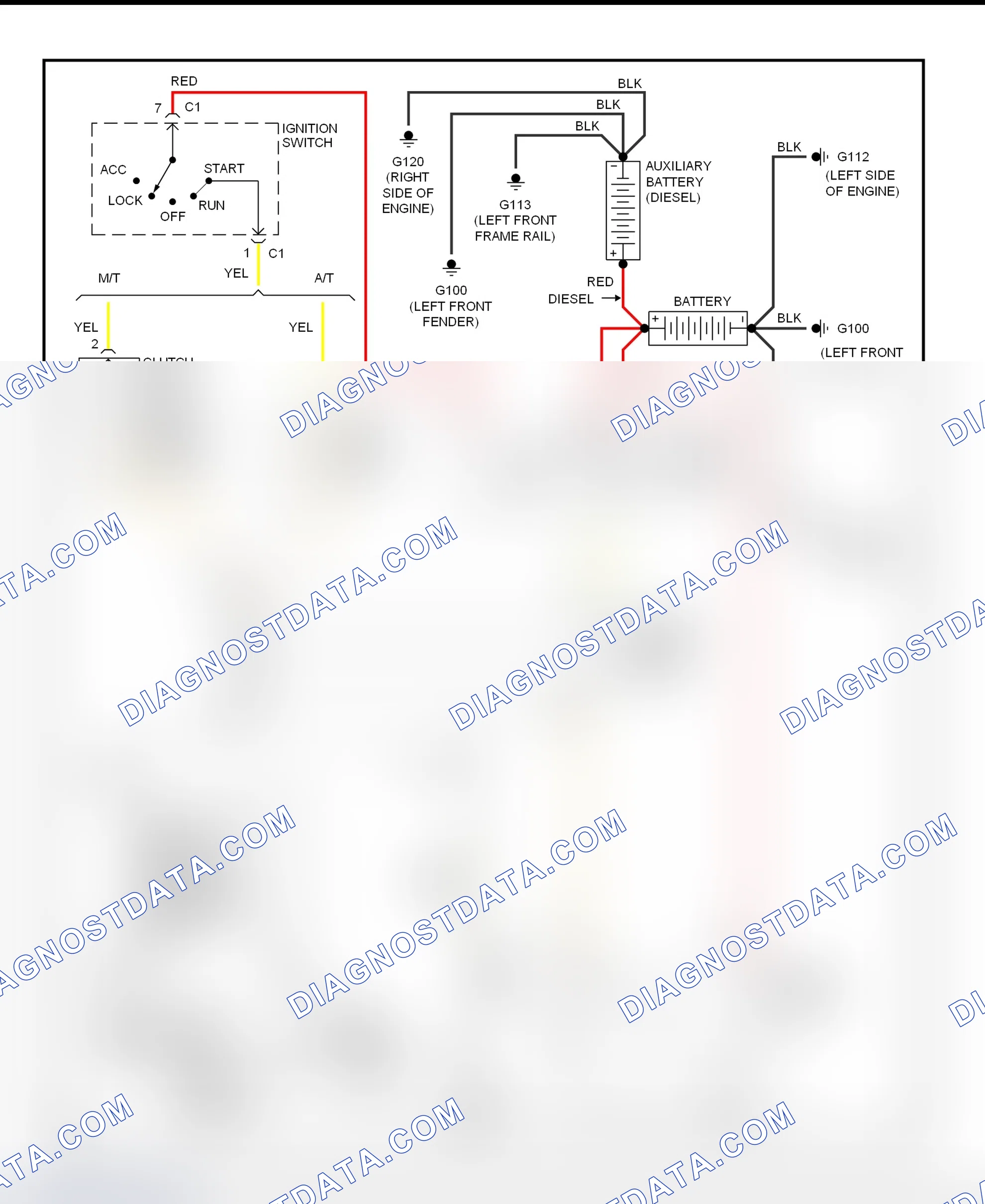 Scheme 7: Starting System Wiring Diagram (Ram Pickup)