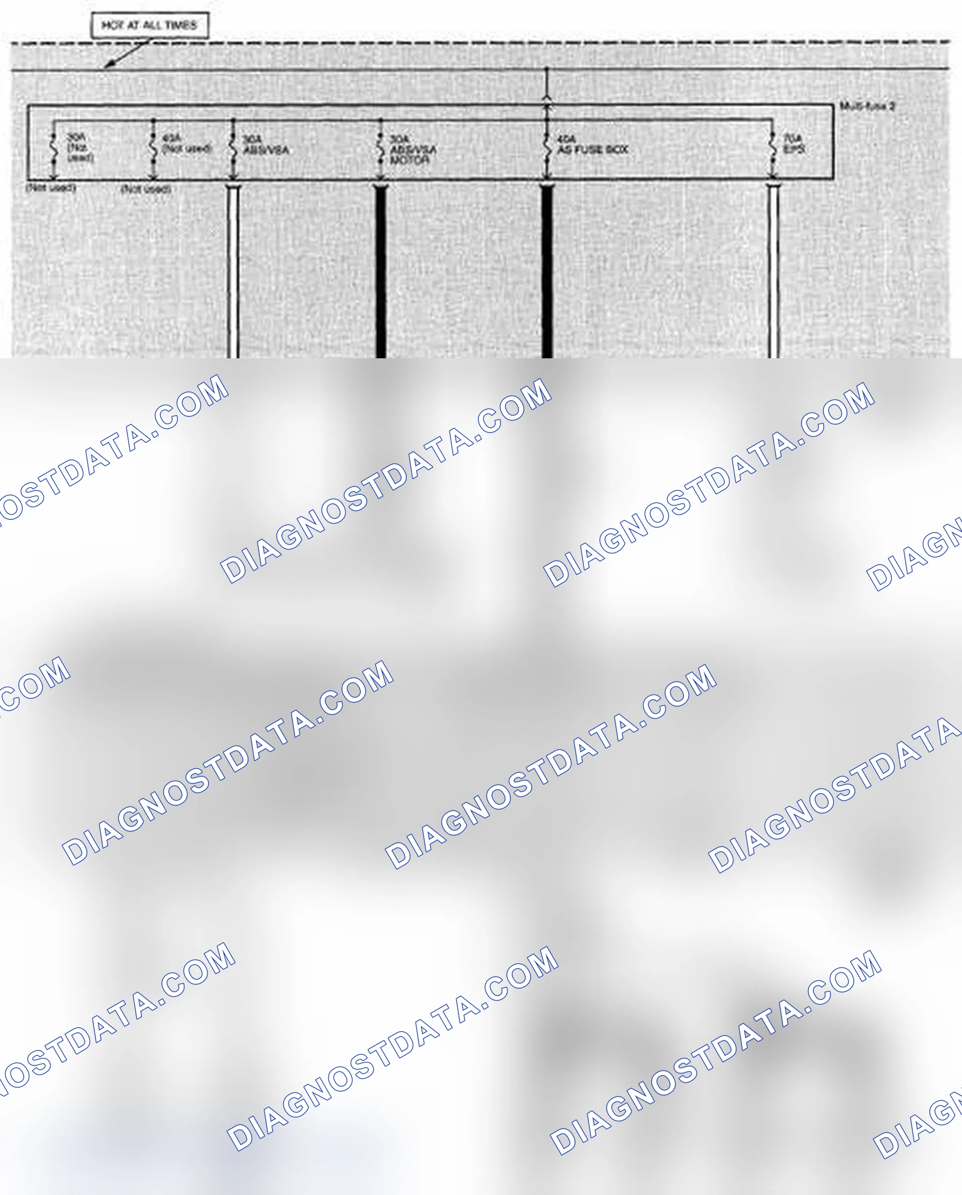 Scheme 76: Power Distribution Circuit Diagram (Page 10-1)