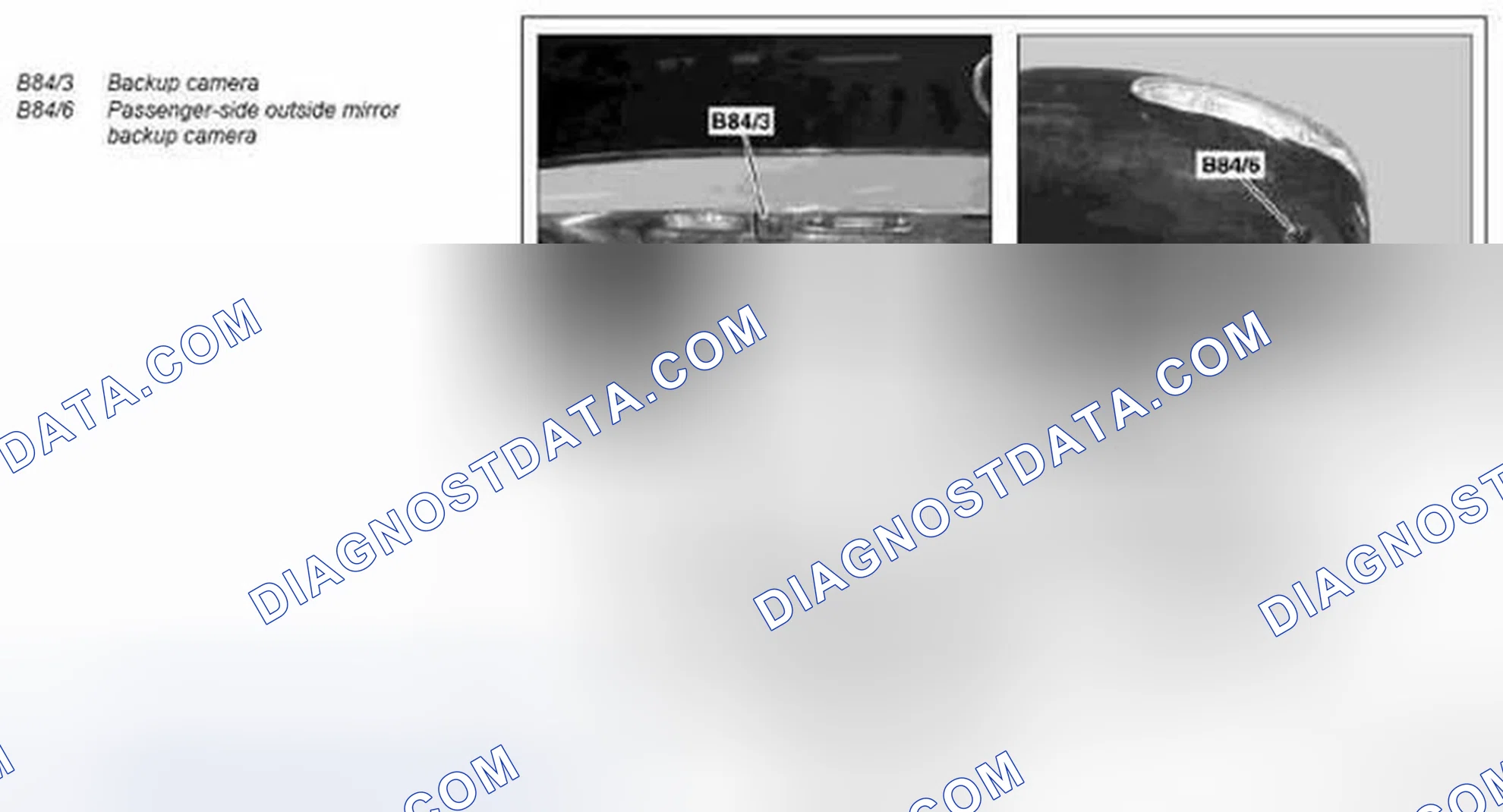 Scheme 50: Backup camera component description - GF54.65-P-5040GZJ