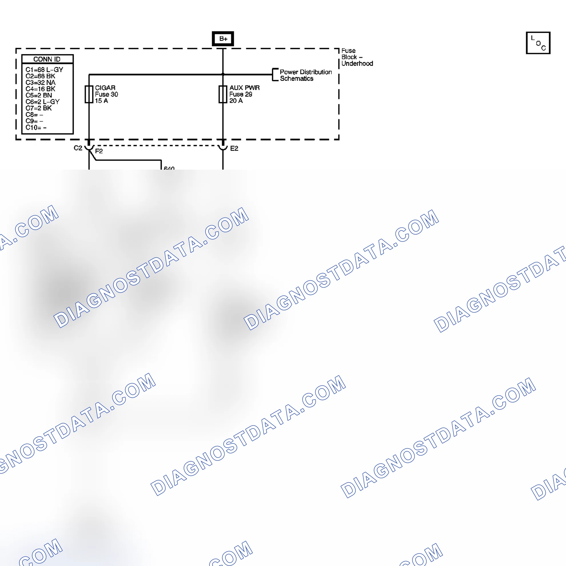 Scheme 74: Cigar Lighter/Auxiliary Outlets Schematics