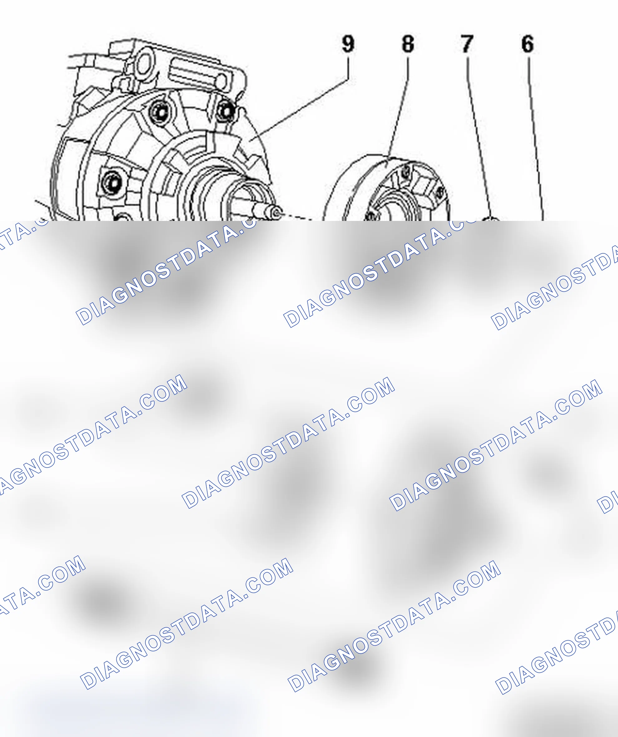 Scheme 162: Compressor drive unit, checking, replacing