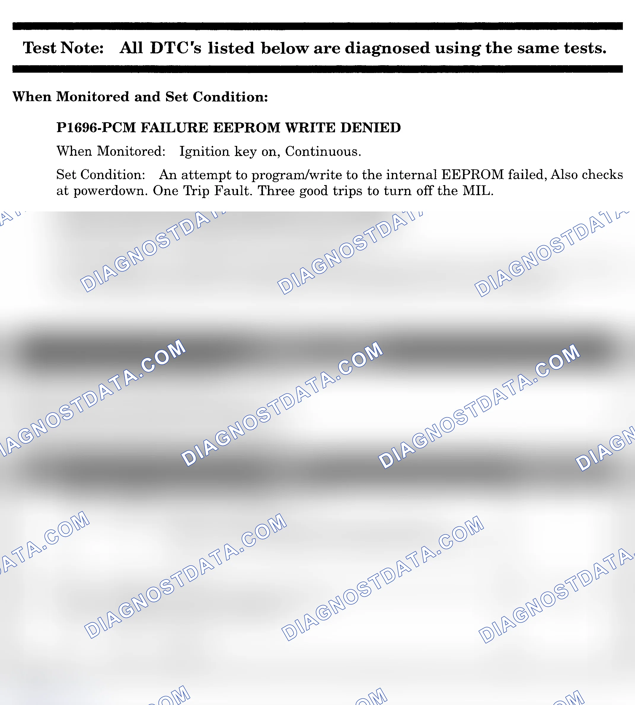 Scheme 682: DTC P1696: PCM FAILURE EEPROM WRITE DENIED