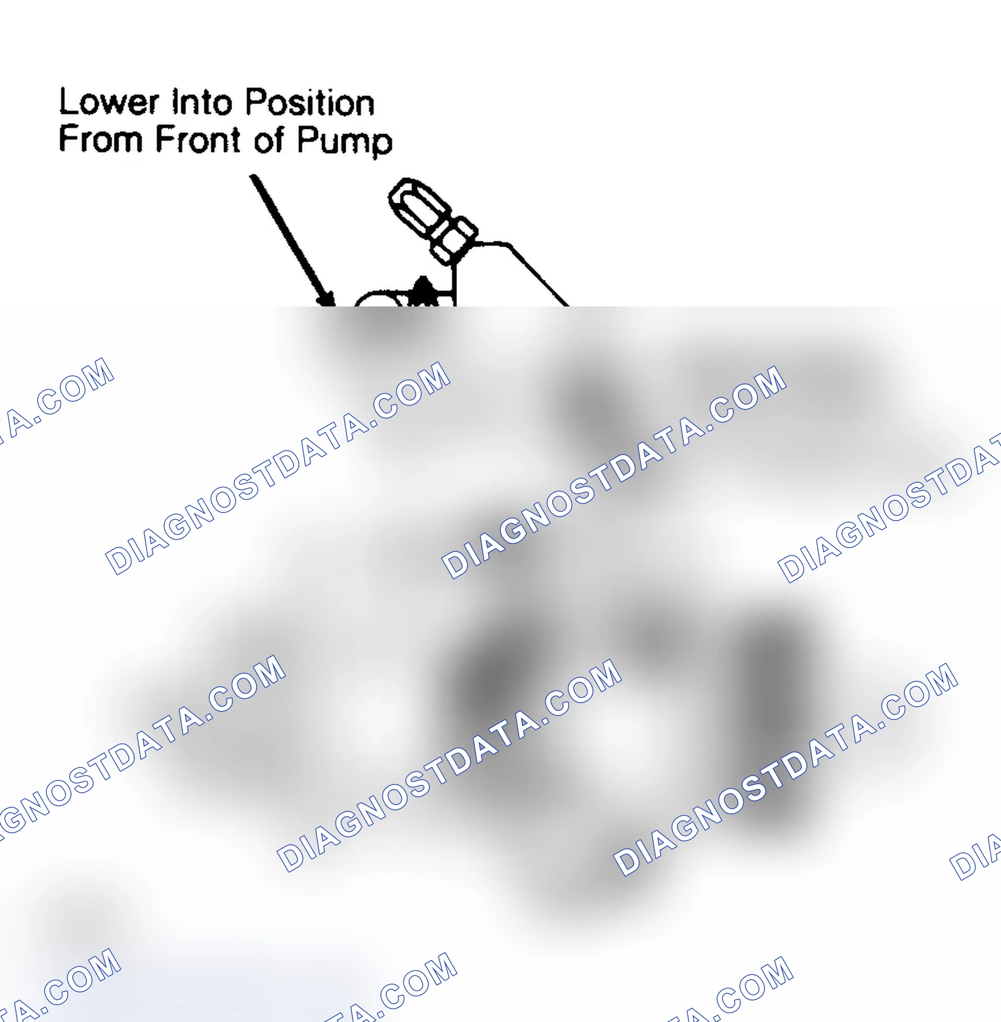 Scheme 62: Injection Pump Cover Installation Screws must be removed from cover before installing cover to prevent screws from falling into pump.