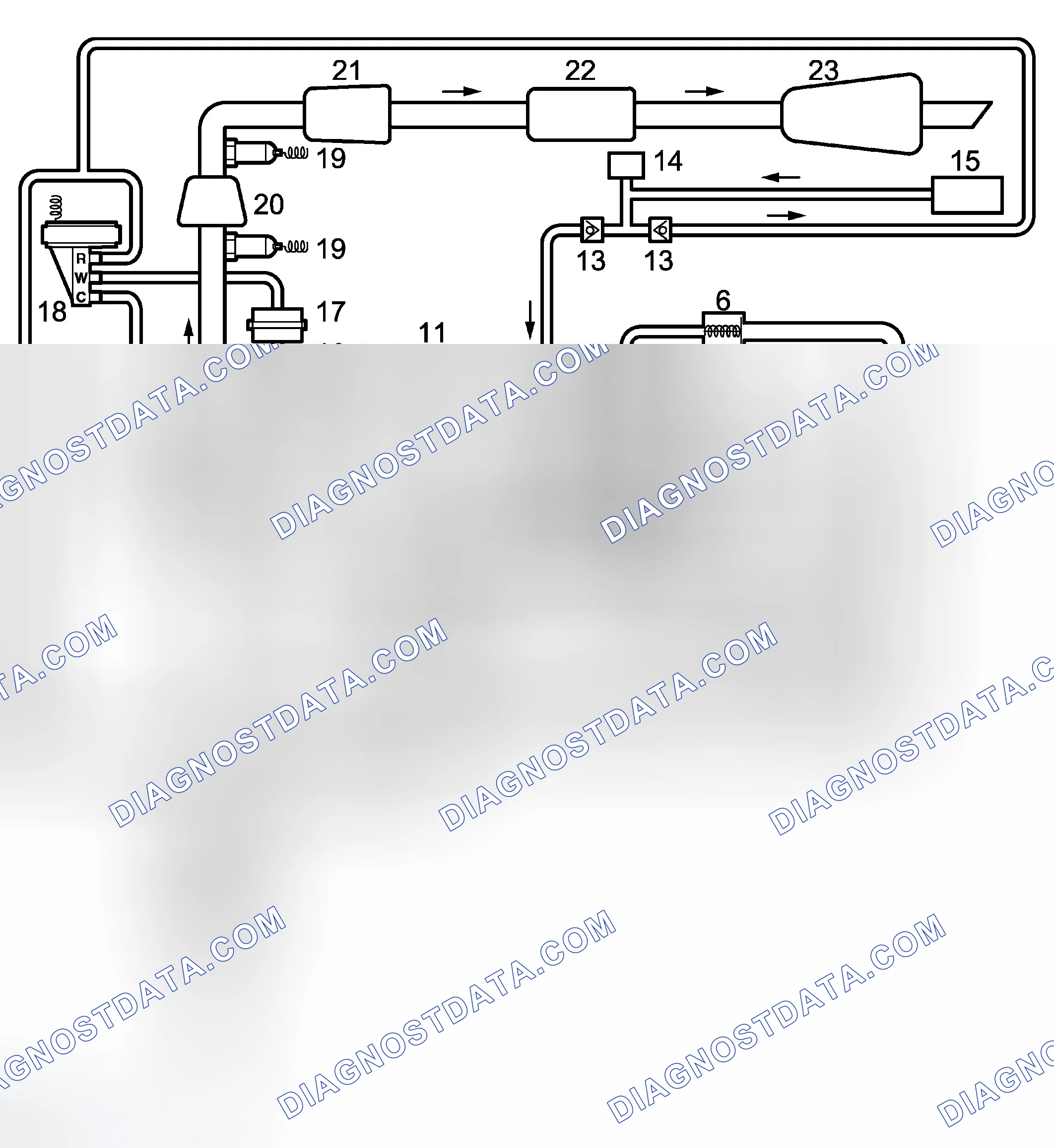 Scheme 64: System Diagram - Intake, Turbo, Exhaust - 4-Cyl.