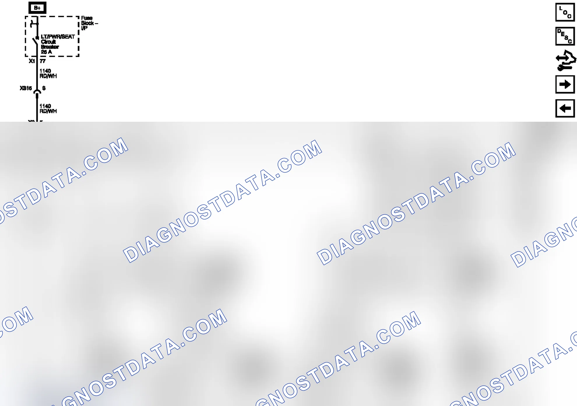 Scheme 105: Seat Cushion Temperature Sensors and Heating