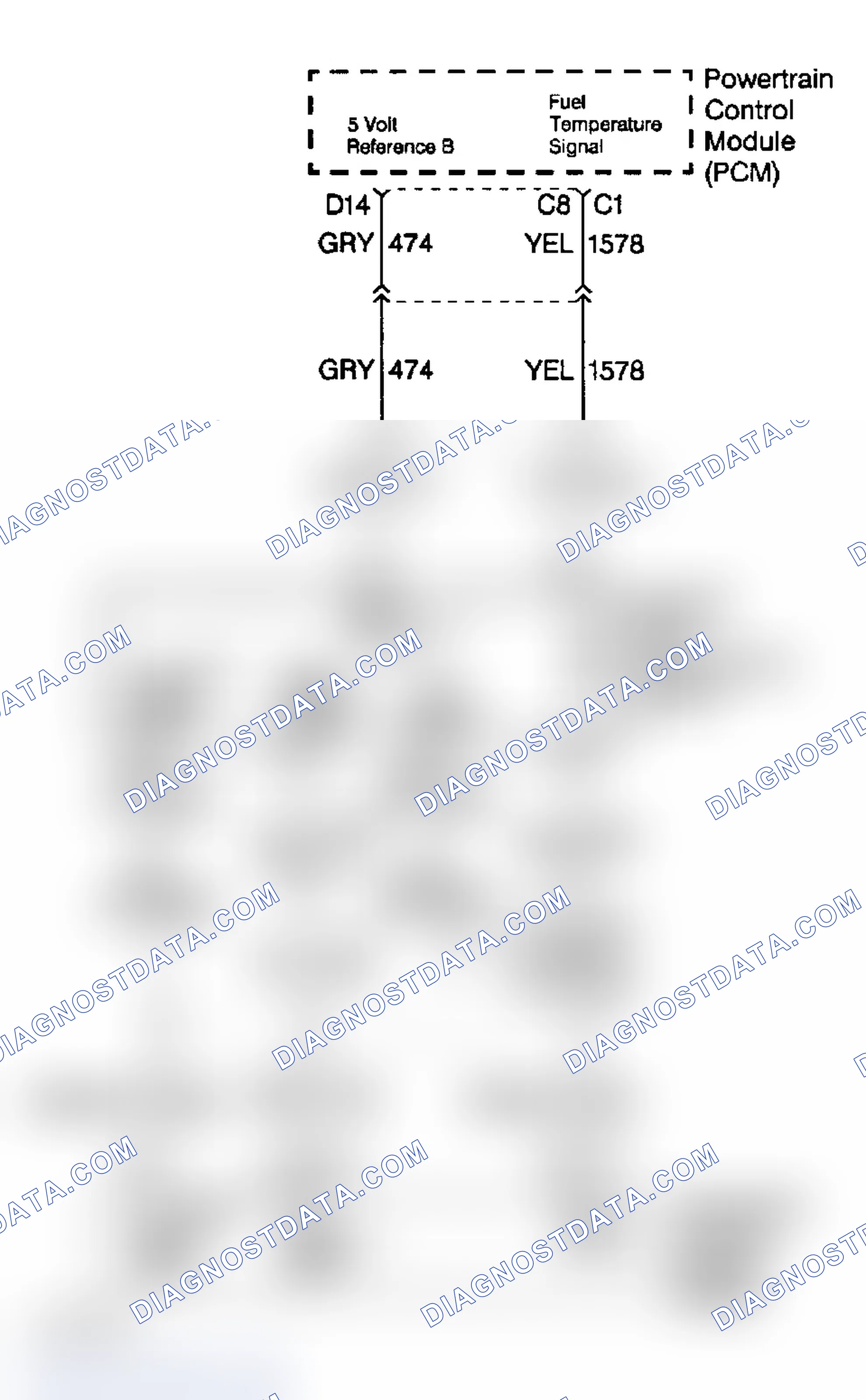Scheme 27: Fuel Temperature Sensor Circuit Diagram