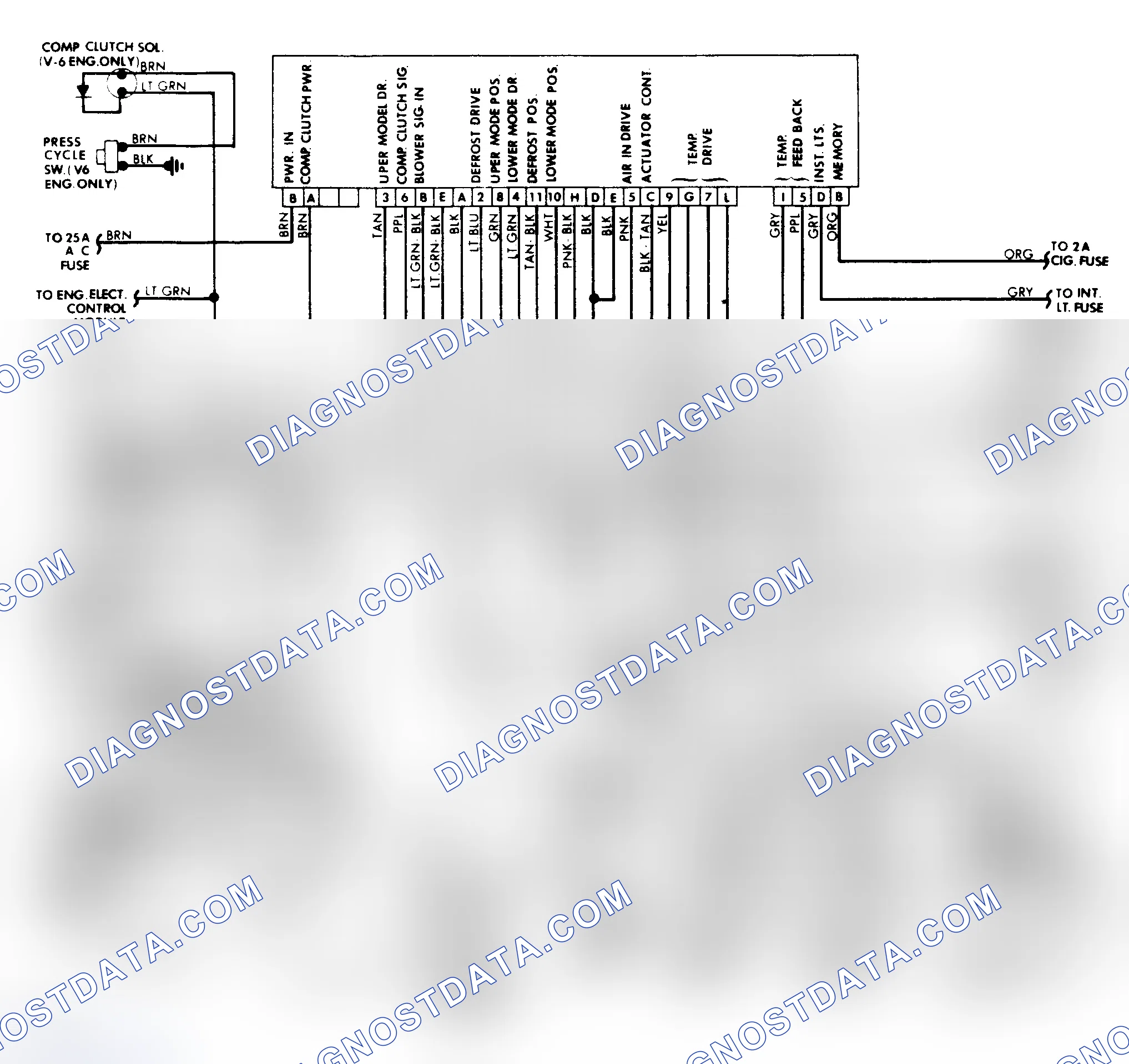 Scheme 15: LeSabre Electronic Touch Climate Control Wiring Diagram