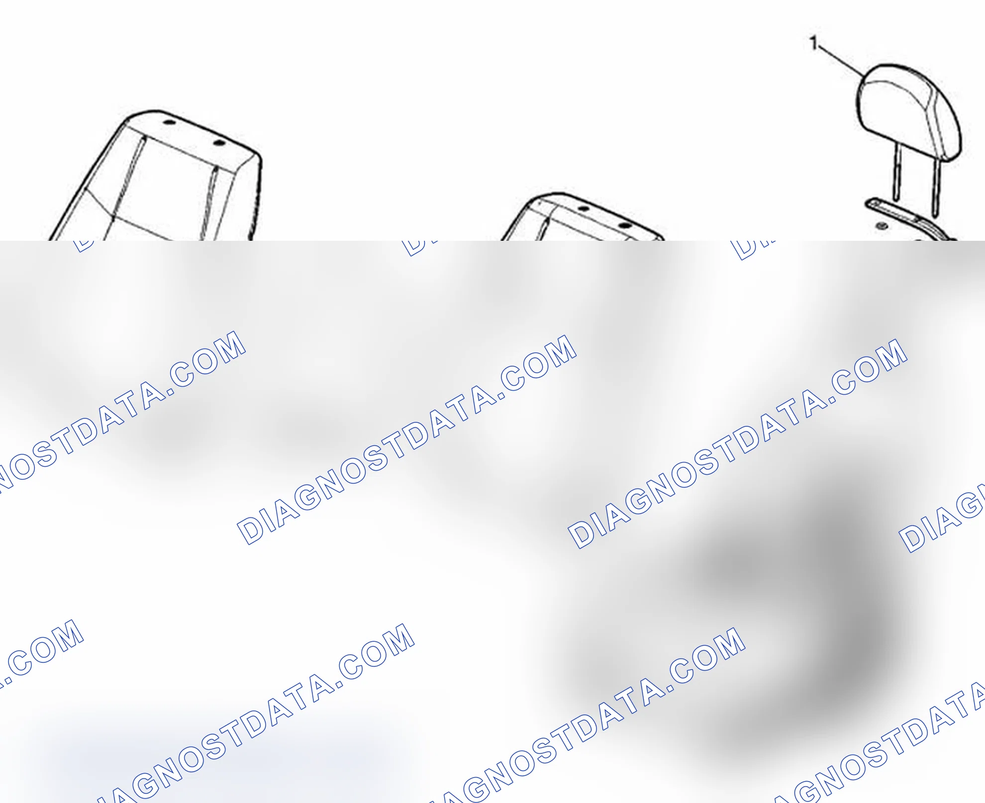 Scheme 21: Head Restraint Replacement - Front Seat