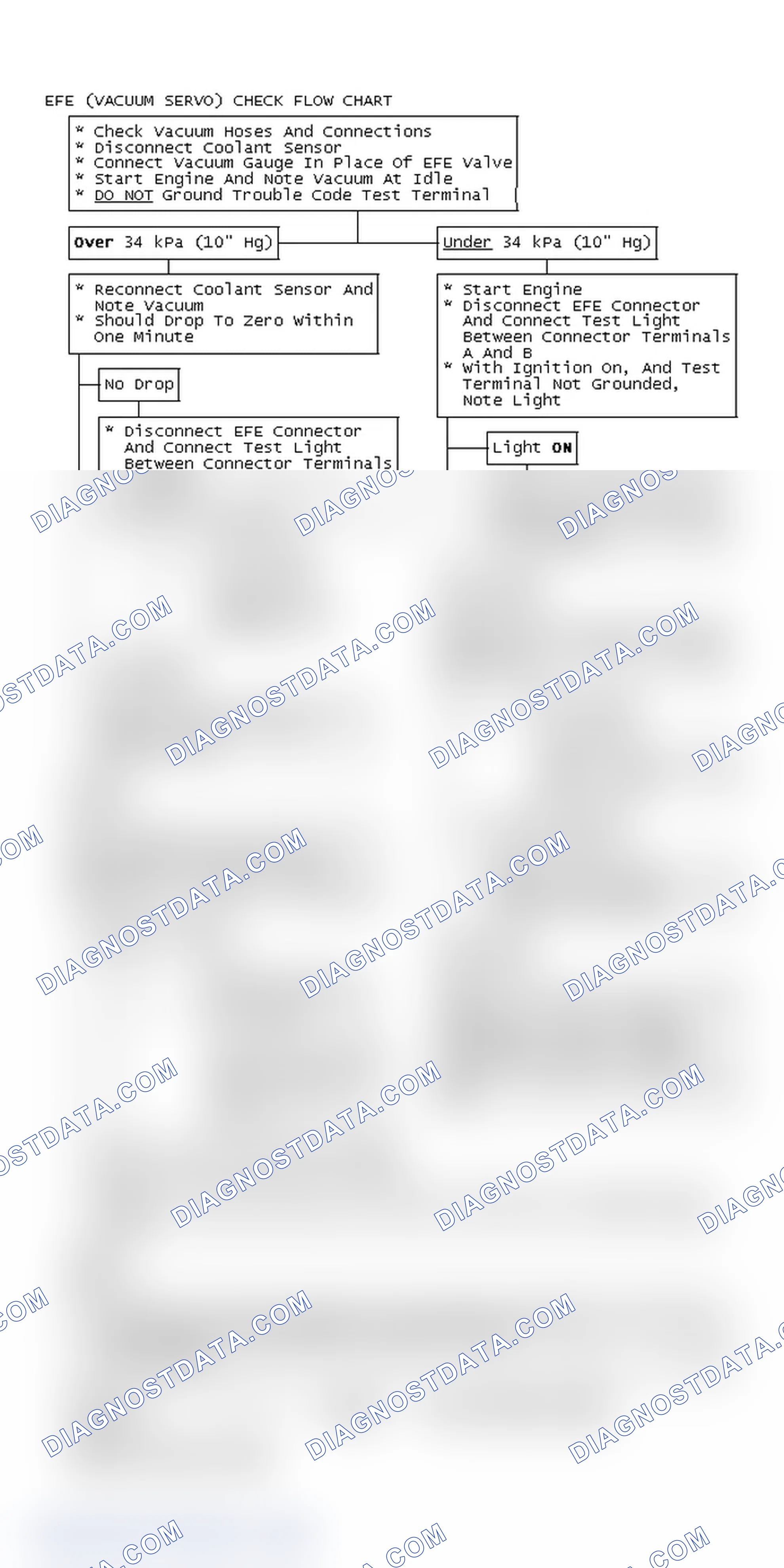 Scheme 95: EFE (Vacuum Servo) Check Flow Chart