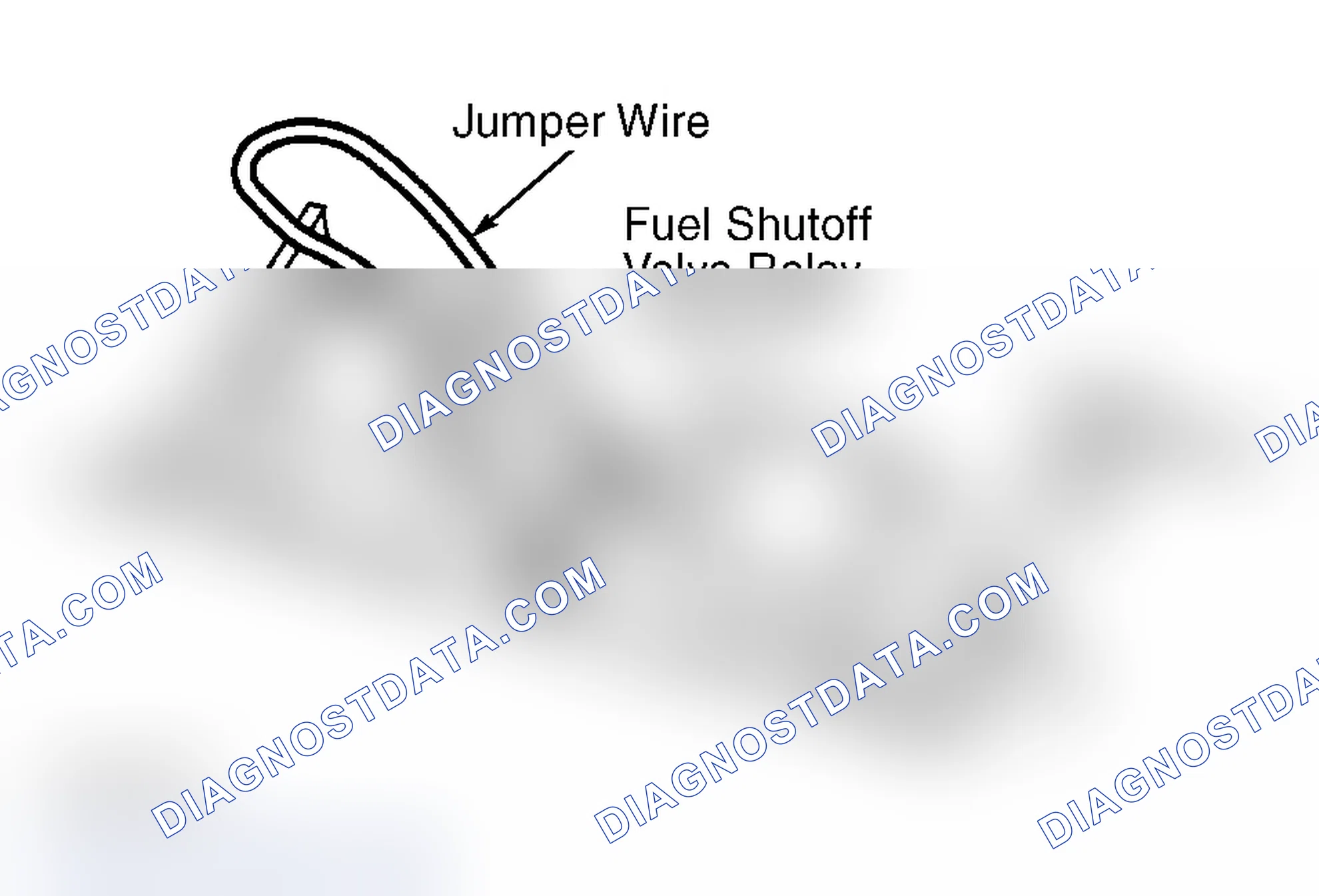Scheme 2: Connecting Jumper Wire To Fuel Shutoff Valve Relay Connector (Crown Victoria)