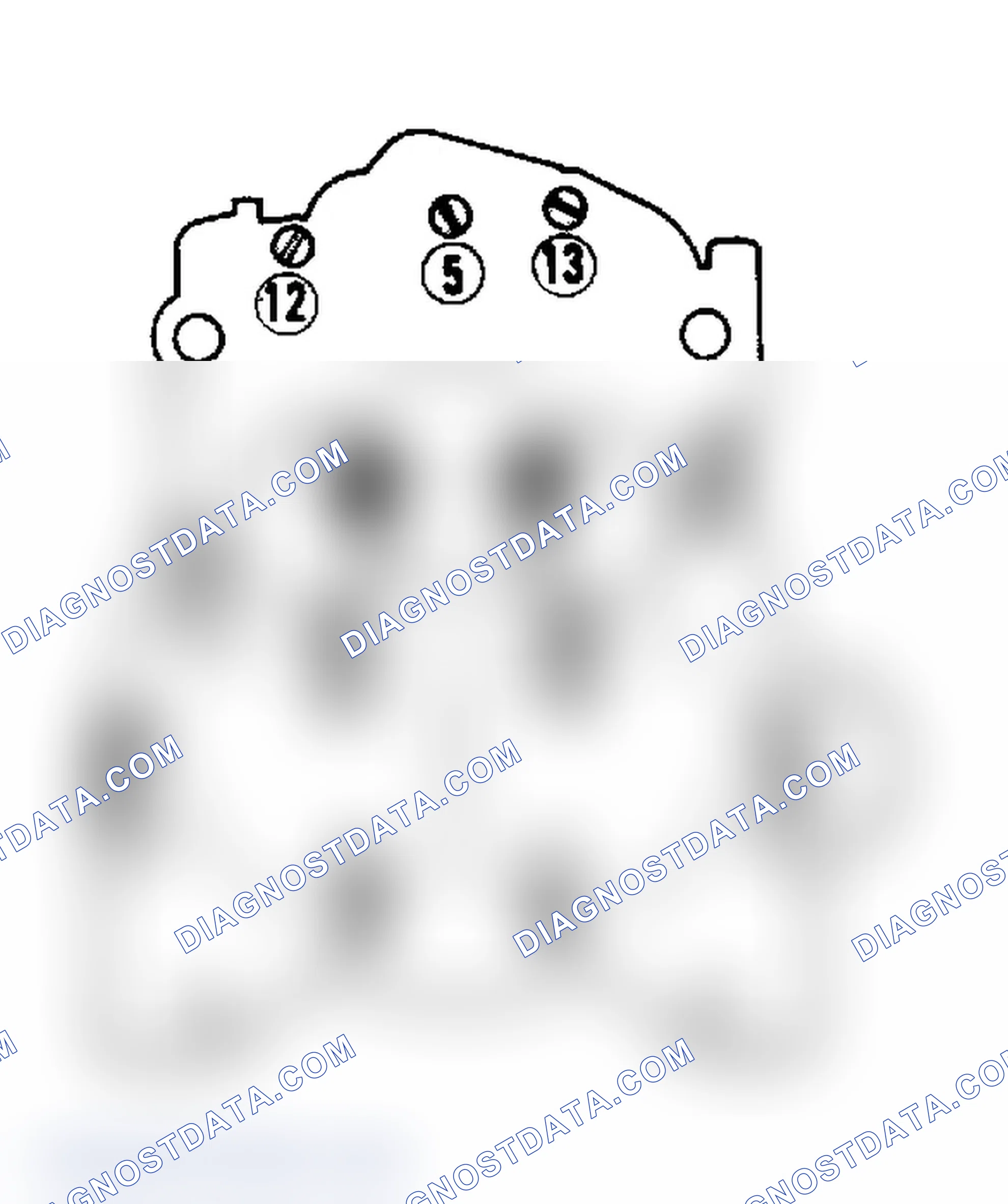 Scheme 19: Air Horn Screw Tightening Sequence Screws 1 and 2 are countersunk next to venturi.