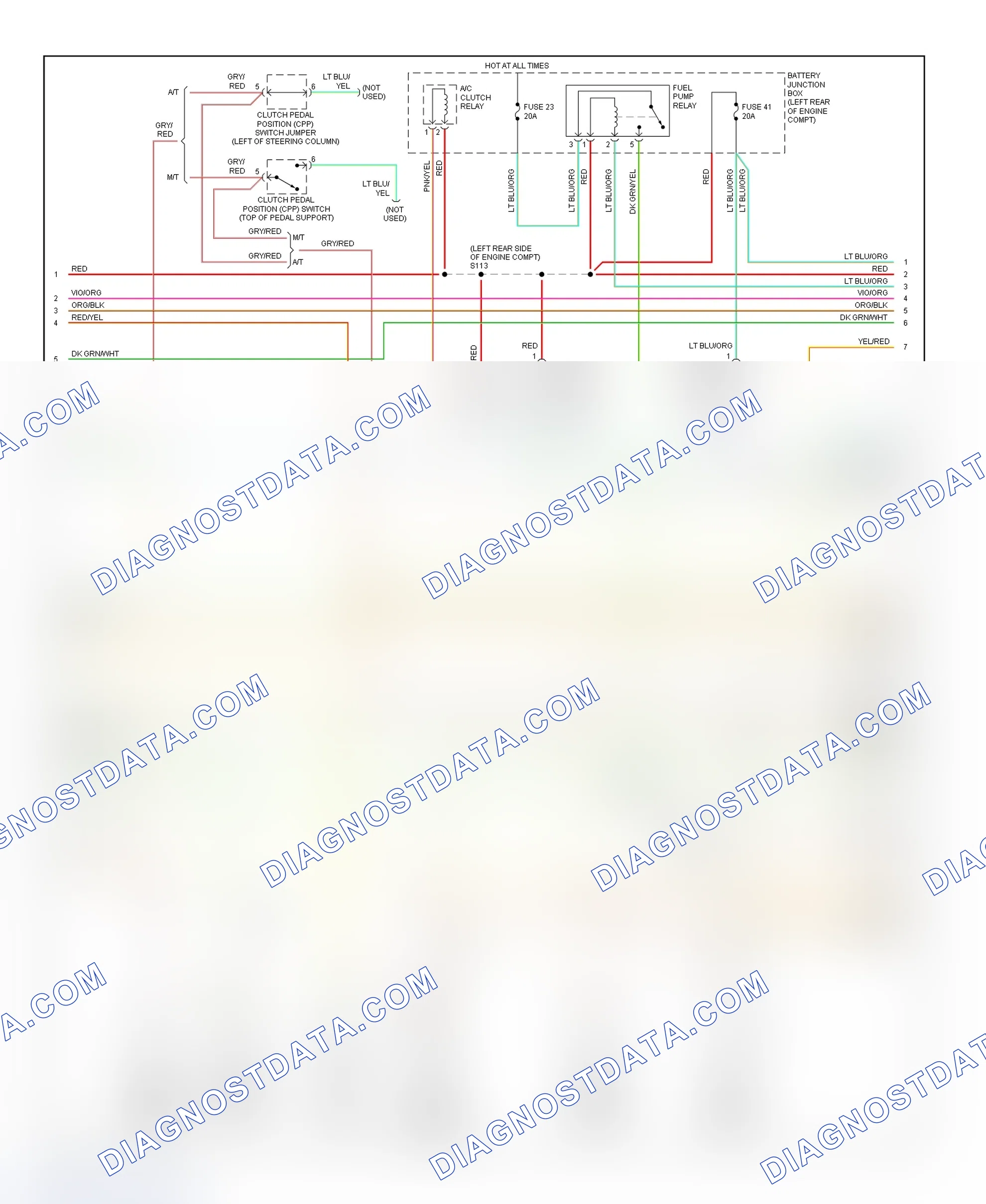 Scheme 155: PCM Wiring Diagram (Ranger - 3.0L - 2 Of 4)