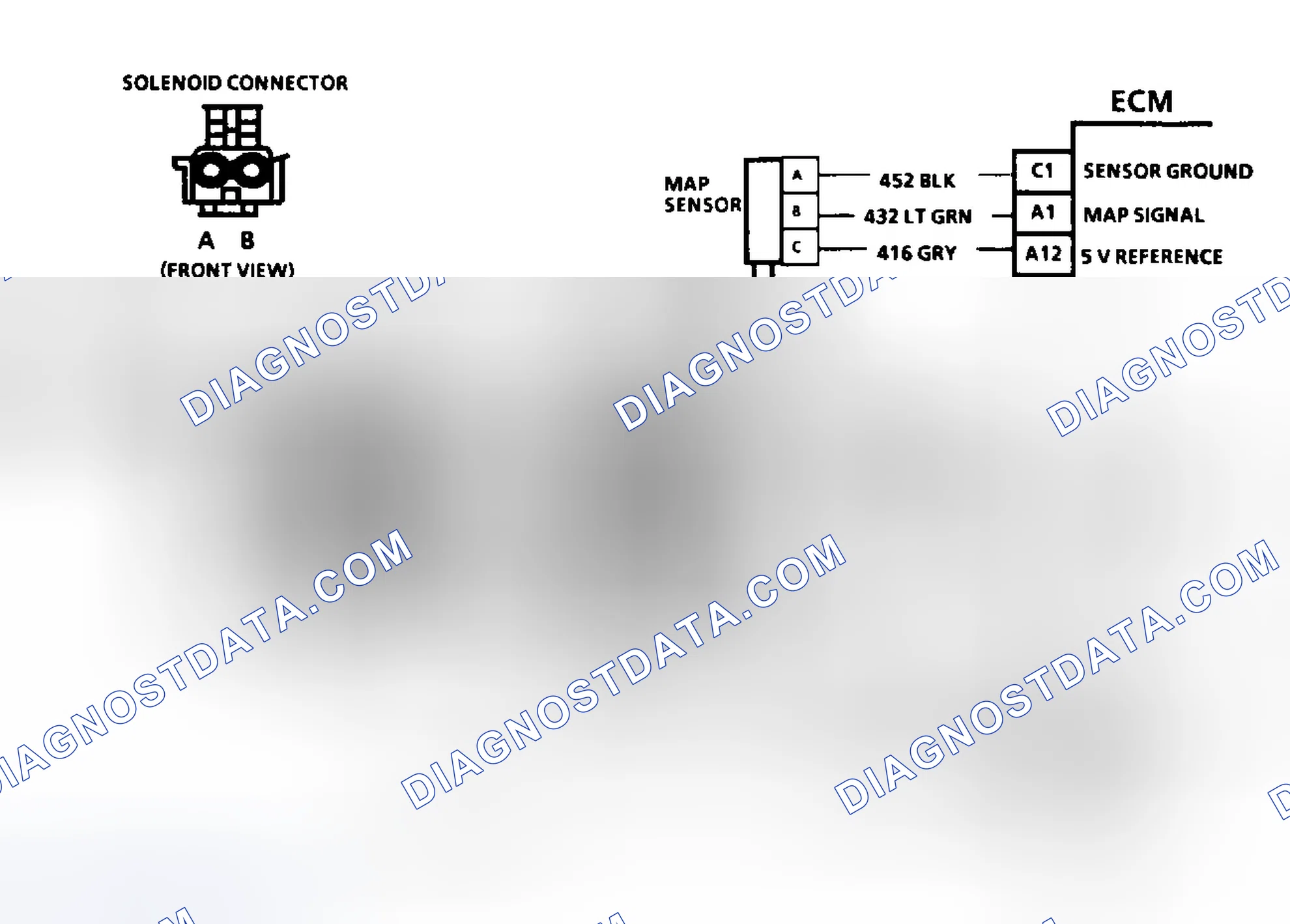 Scheme 46: Code 31: Circuit Diagram MAP Sensor Signal Voltage Low