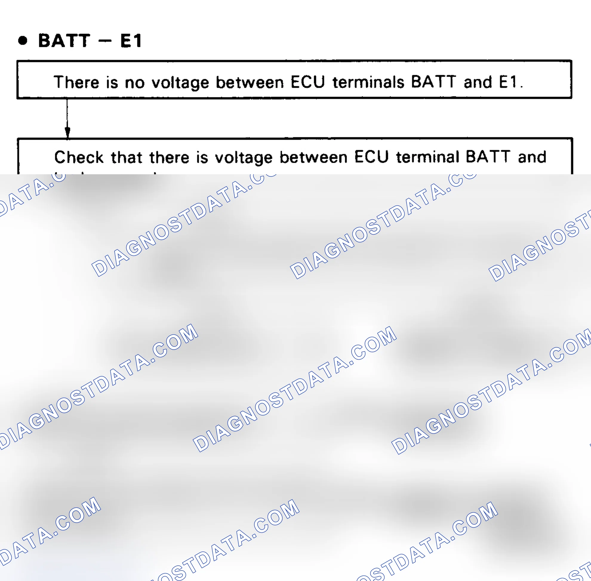 Scheme 73: No. 1 Test, Code 11 Flow Chart (1 Of 4), ECU (+B) Ckt (V6)