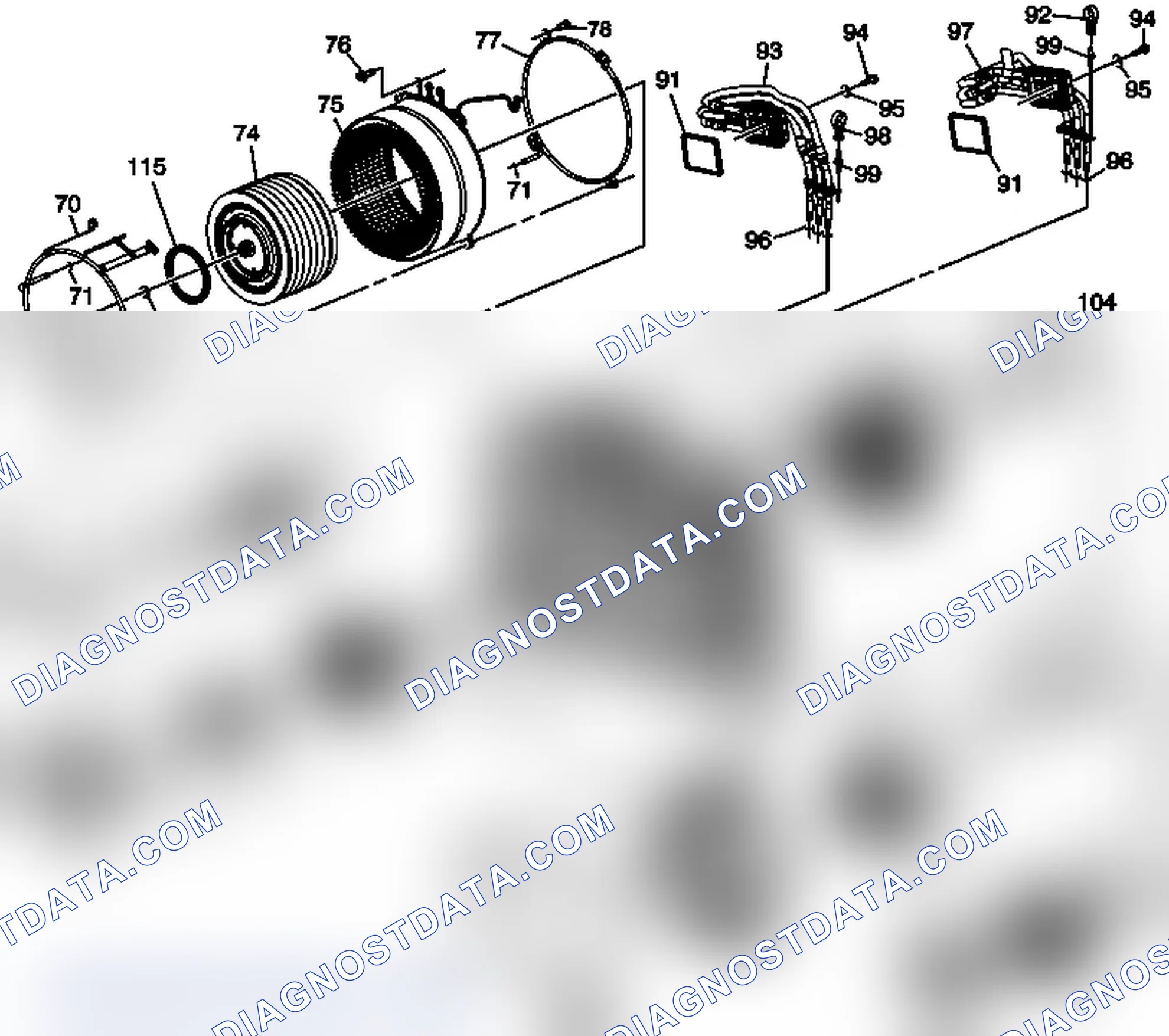 Scheme 194: Transmission Case Assembly (1 of 2)