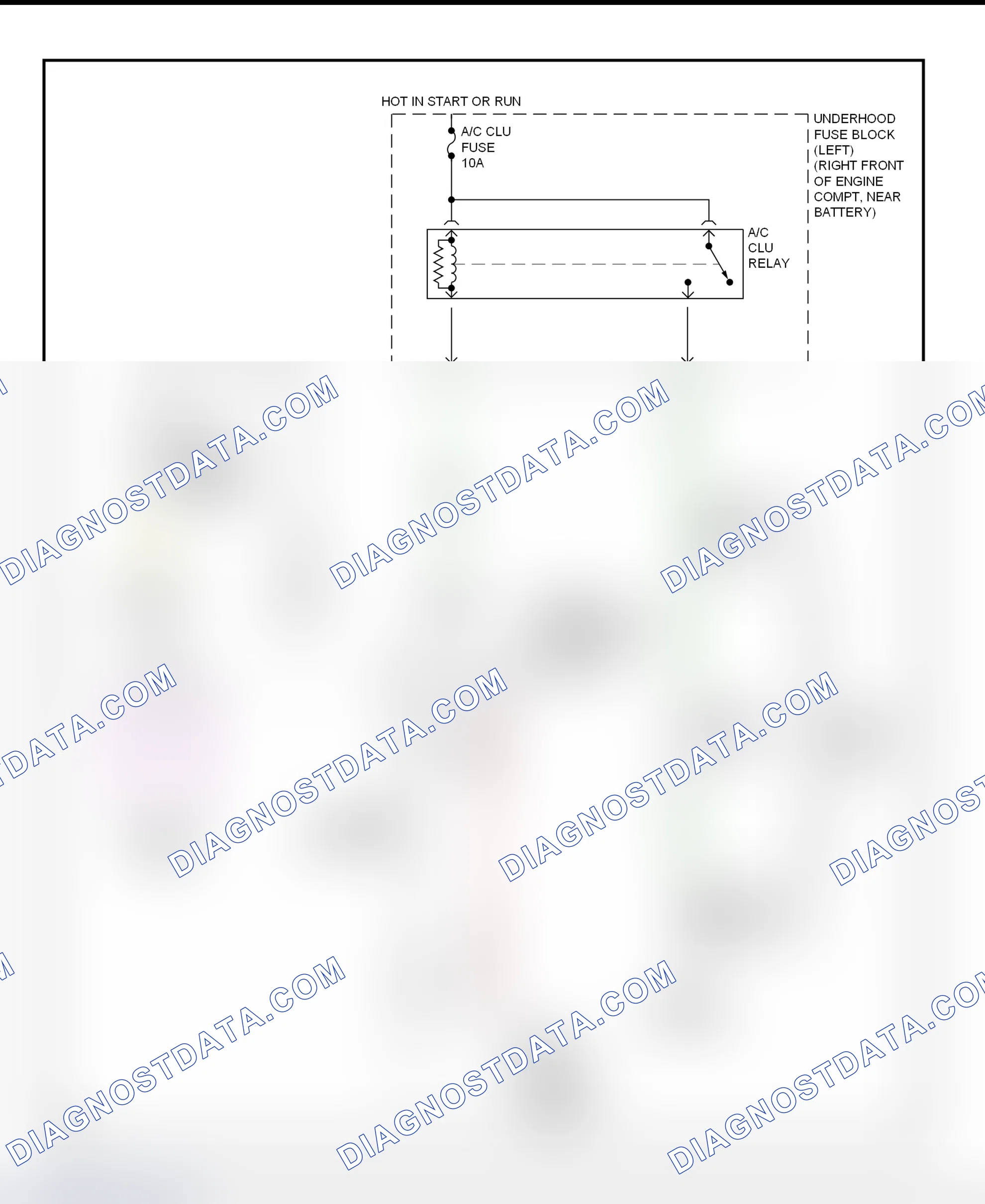 Scheme 36: A/C Compressor Clutch Control Circuit Wiring Diagram (2000-01 Park Avenue)