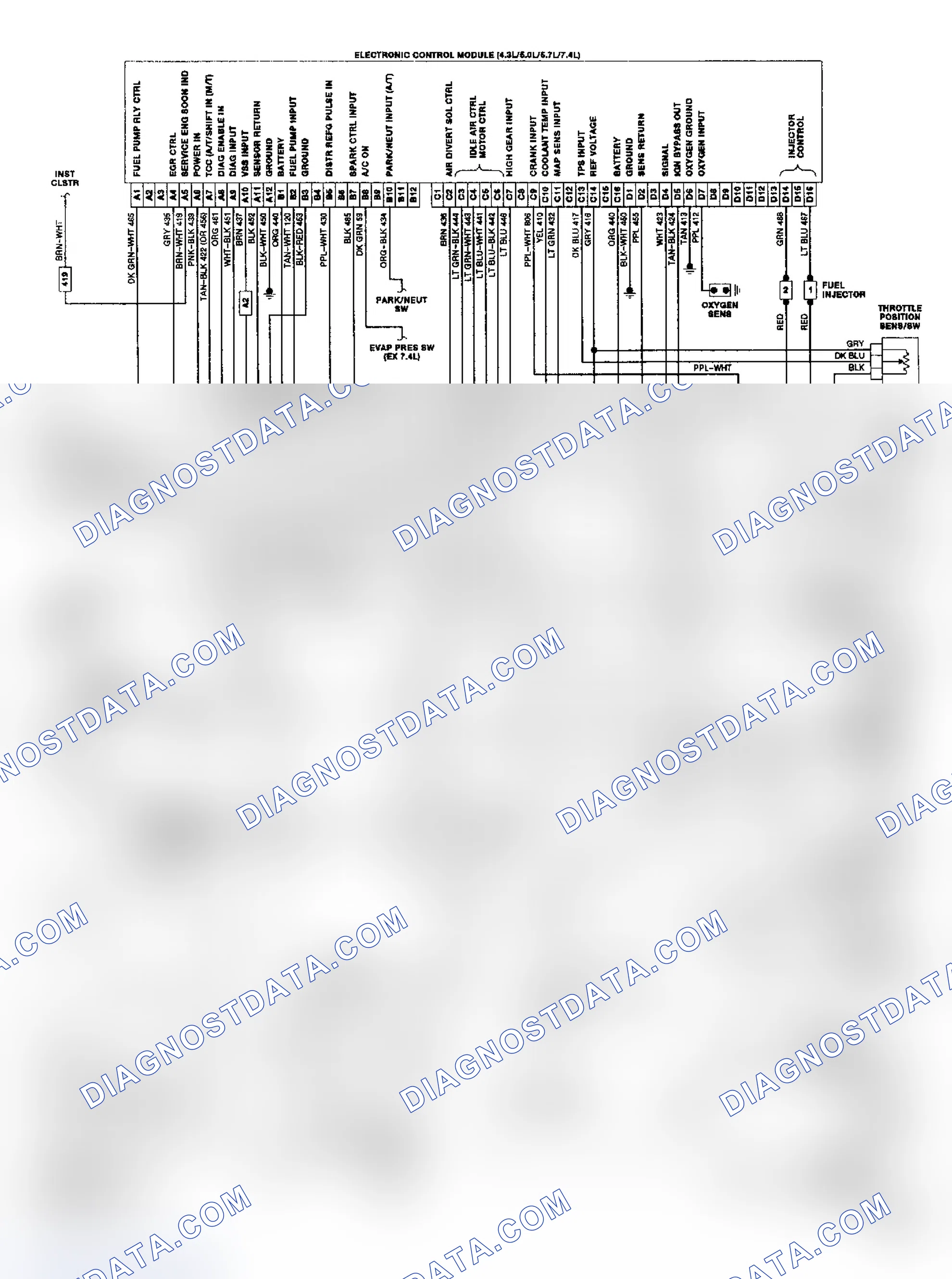 Scheme 18: "G" Series TBI/CCC Wiring Diagram