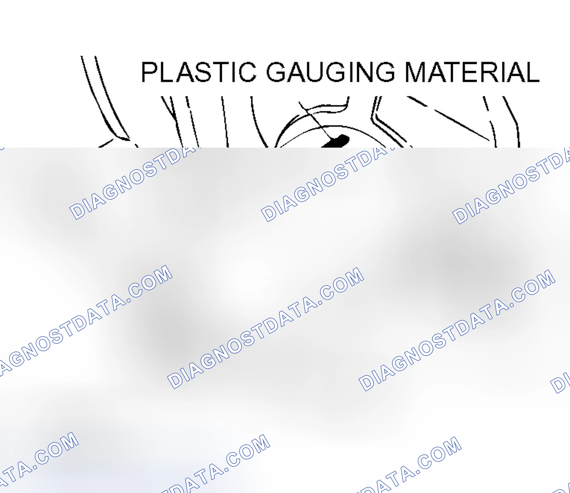 Scheme 282: CRANKSHAFT JOURNAL OIL CLEARANCE < PLASTIC GAUGING MATERIAL METHOD >