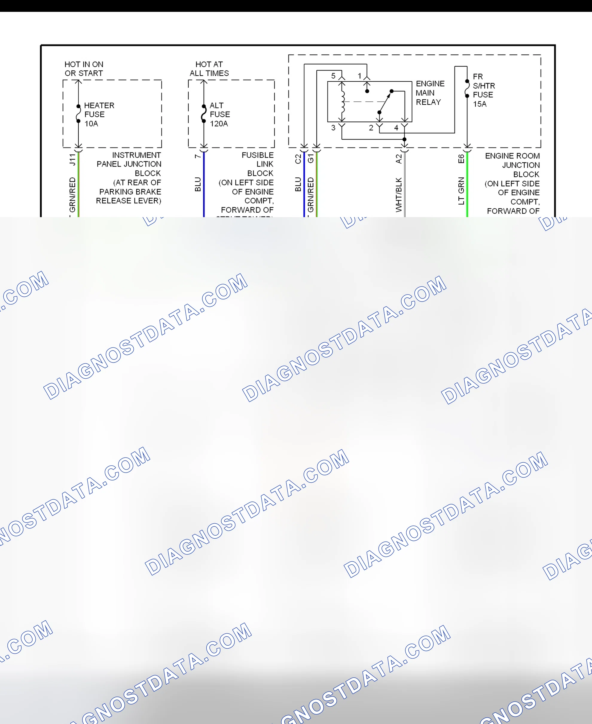 Scheme 15: Heated Seat System Wiring Diagram (LS400)