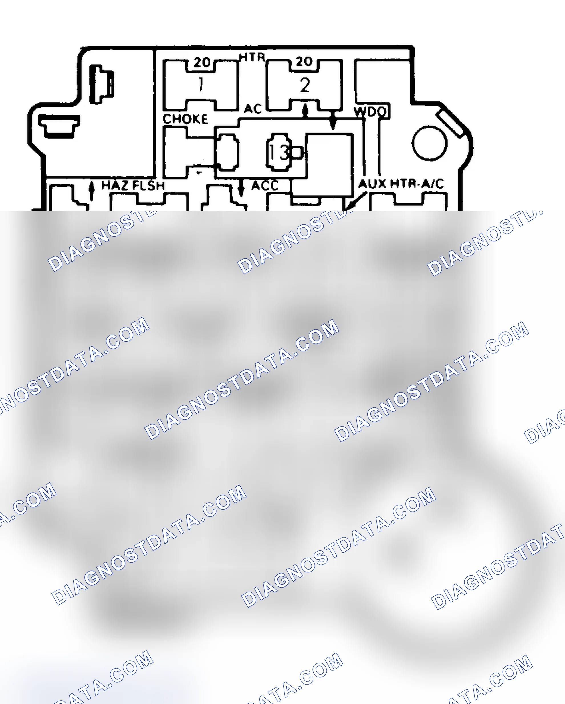 Scheme 25: FUSE PANEL IDENTIFICATION (1985-87)