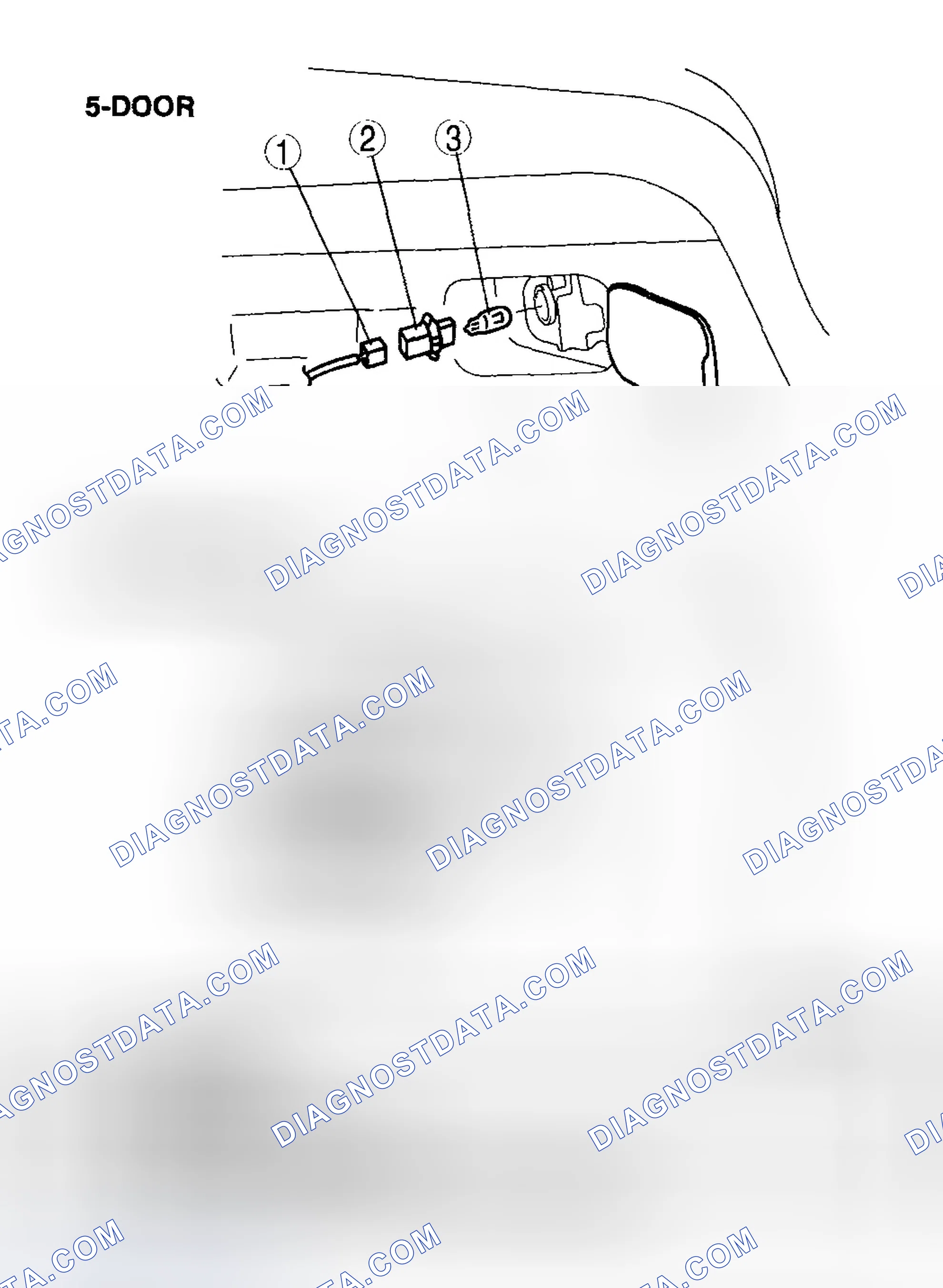 Scheme 63: REAR COMBINATION LIGHT BULB REMOVAL/INSTALLATION [5-DOOR, SPORT WAGON]