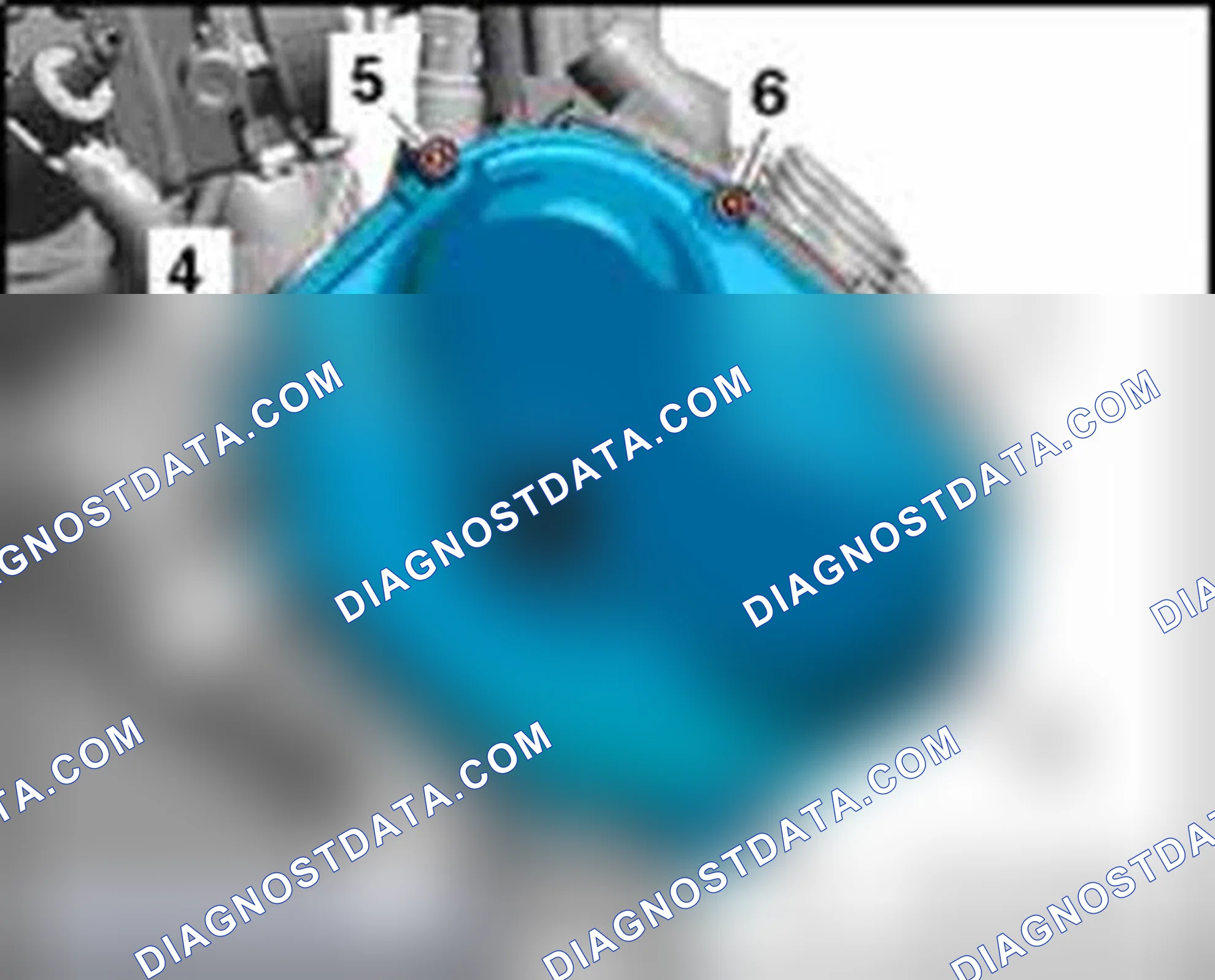 Scheme 529: Right timing chain cover, tightening sequence