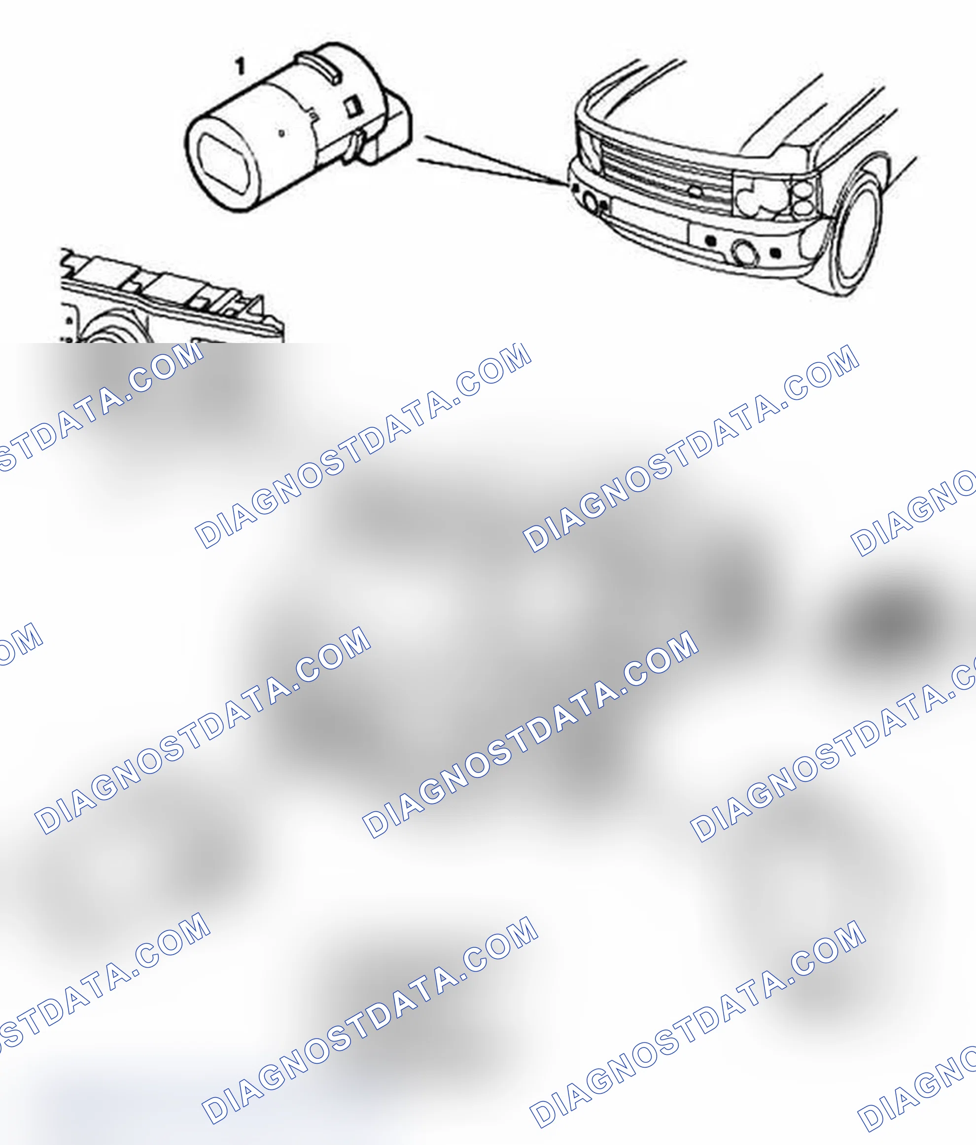 Scheme 18: Park Distance Control Component Layout