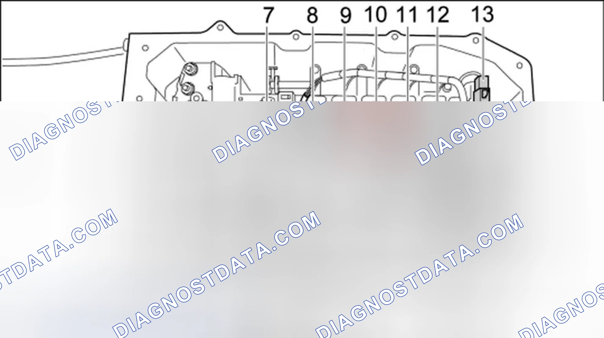 Scheme 190: Removing wire harness in transmission