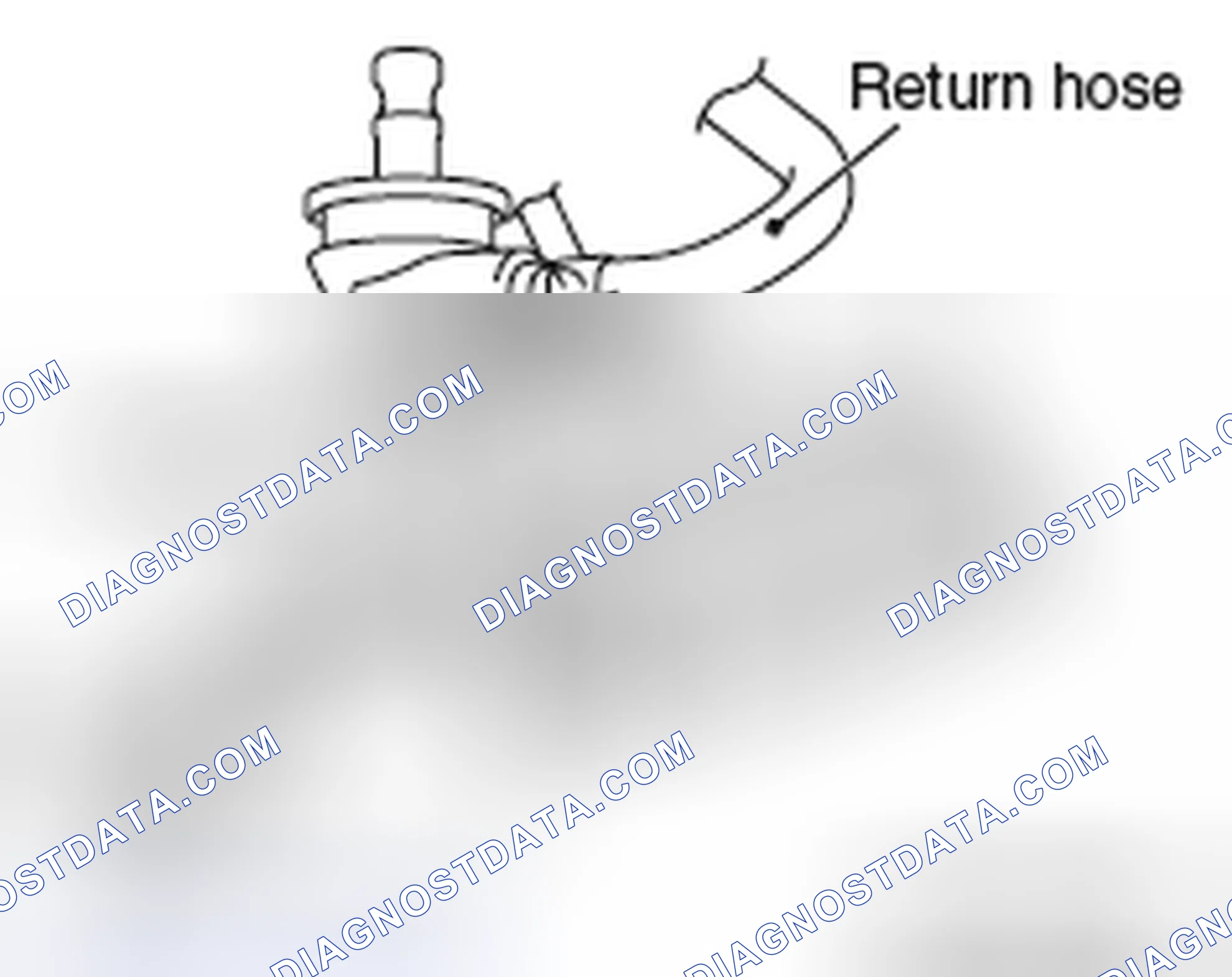 Scheme 30: >> B << RETURN HOSE INSTALLATION