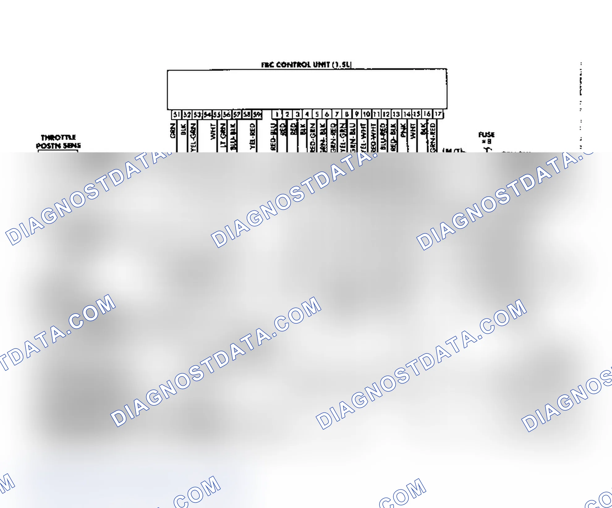 Fig. 16: Feedback Carburetor System Wiring Diagram (Colt)