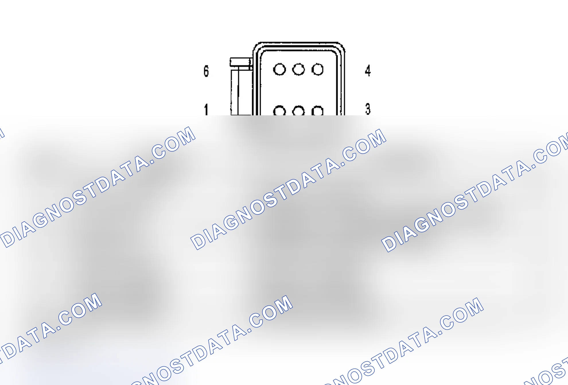 Scheme 815: THROTTLE POSITION SENSOR CONNECTOR END VIEW