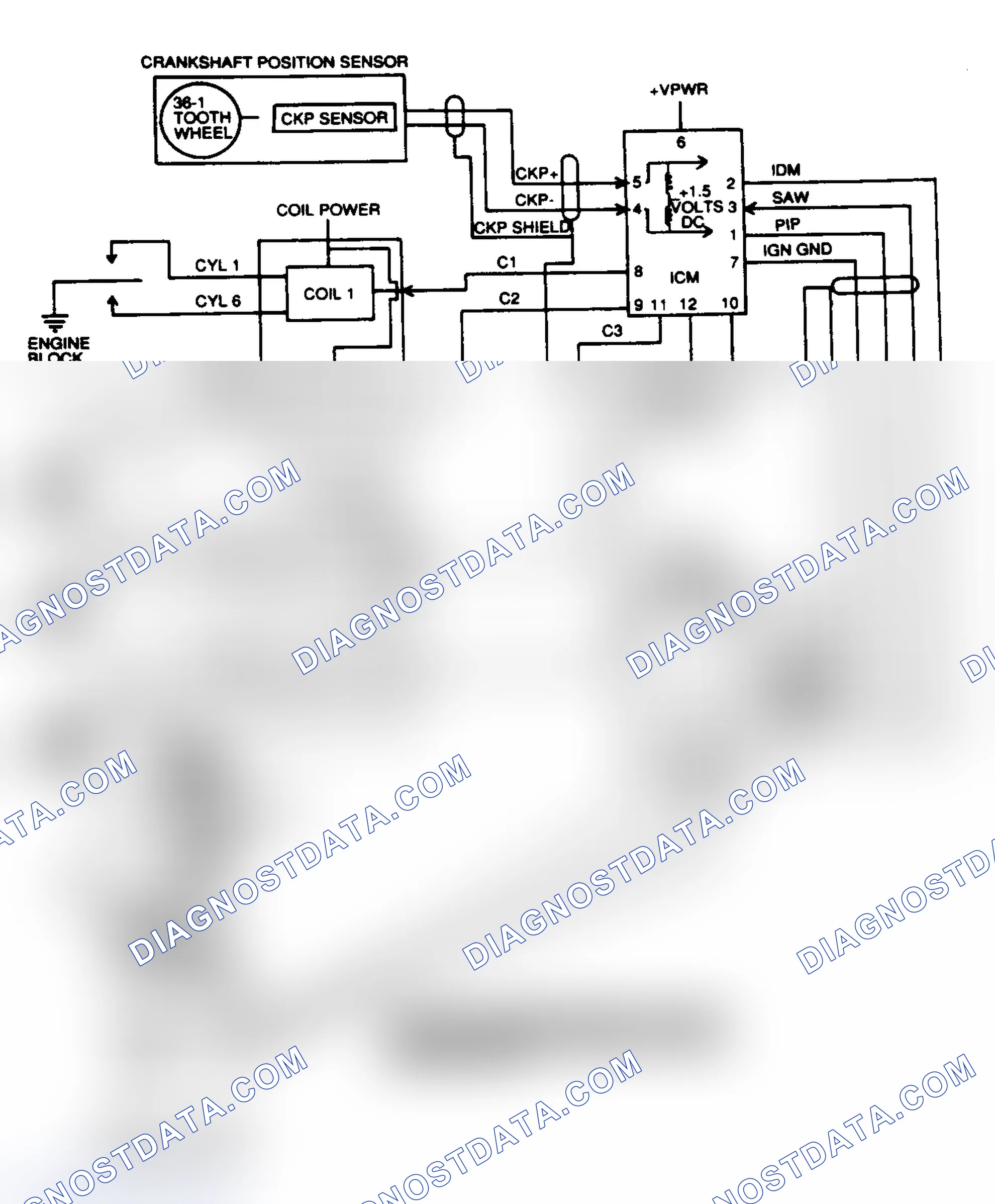 Scheme 128: EI Block Diagram (4.6L)