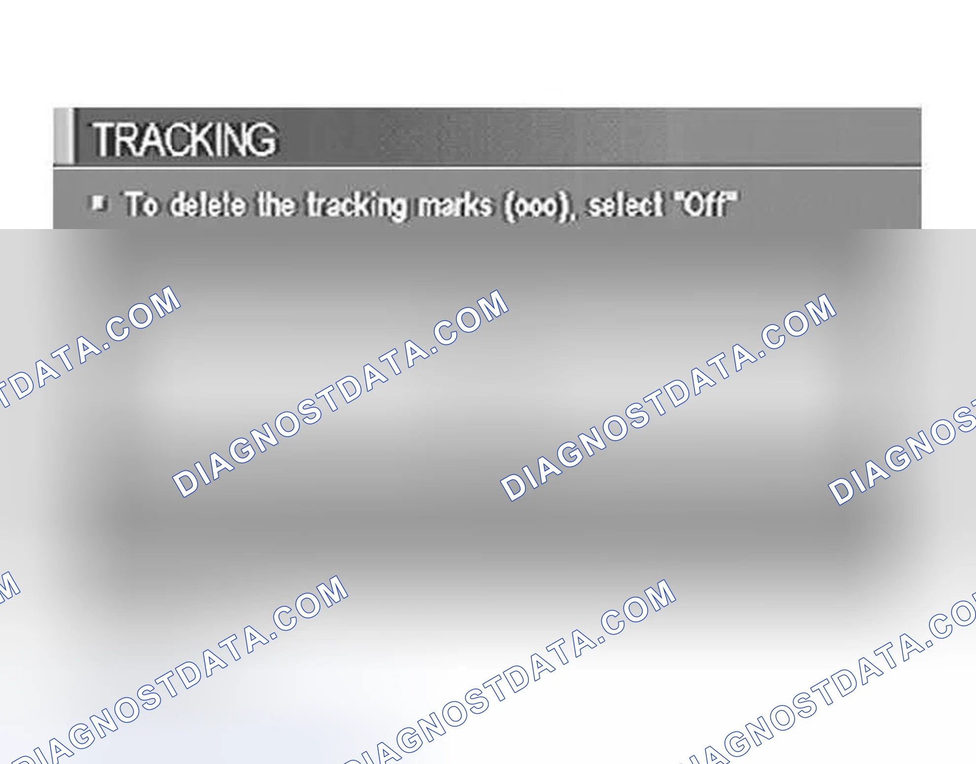 Scheme 217: "TRACKING" MODE