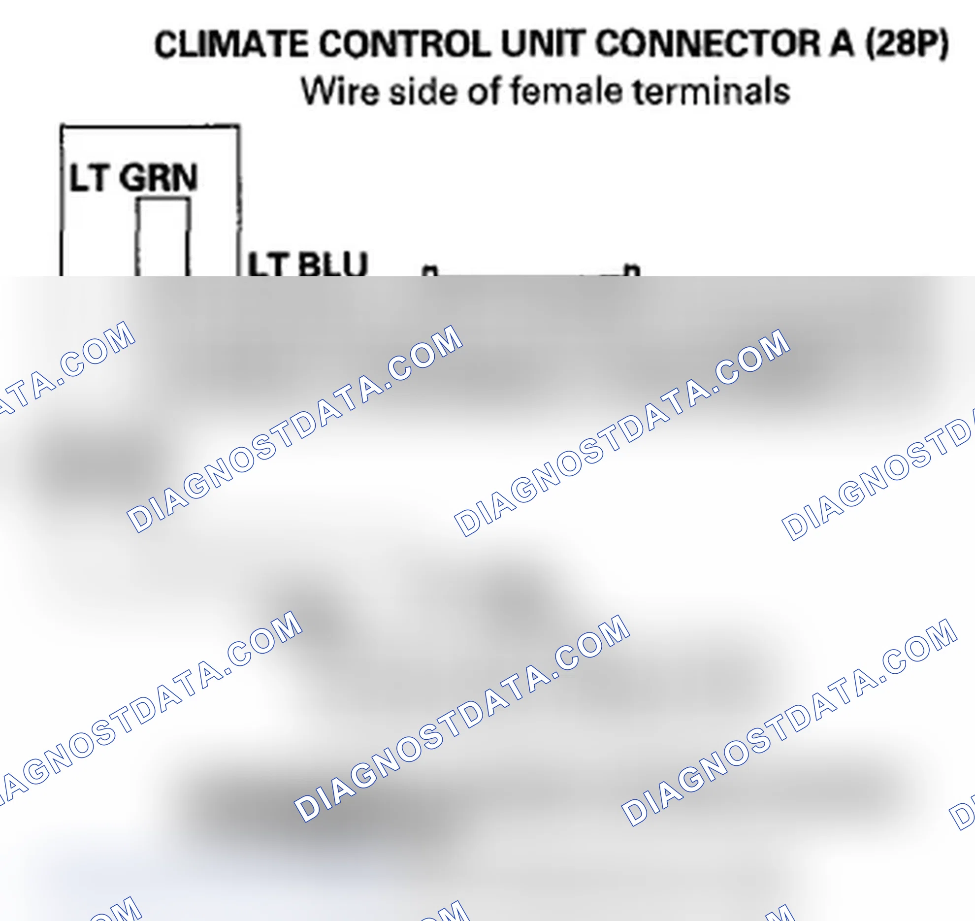 Scheme 75: DTC B1238 or DTC indicator F and A/C ON: A Problem in the Passenger's Air Mix Control Motor Circuit,