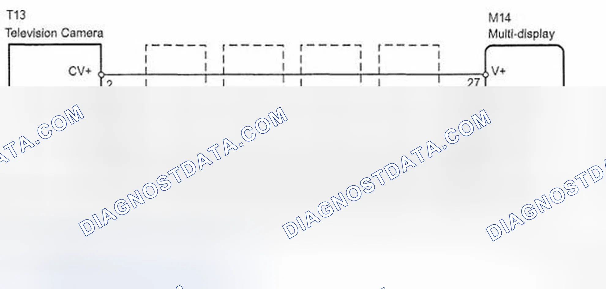 Scheme 4: Multi-Display And Television Camera Assembly Signal Circuit - Wiring Diagram