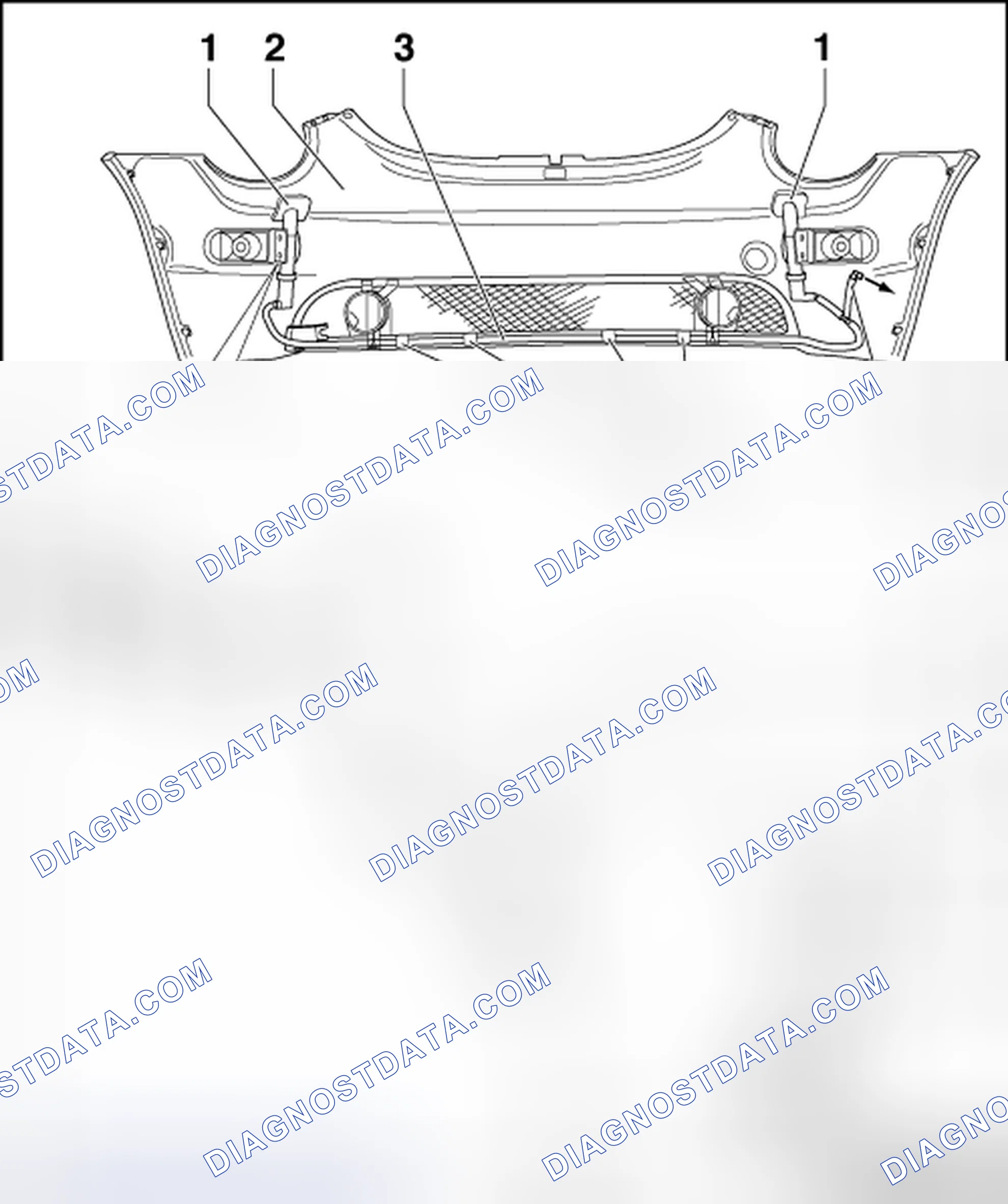Scheme 3: HEADLAMP WASHER SYSTEM ASSEMBLY OVERVIEW