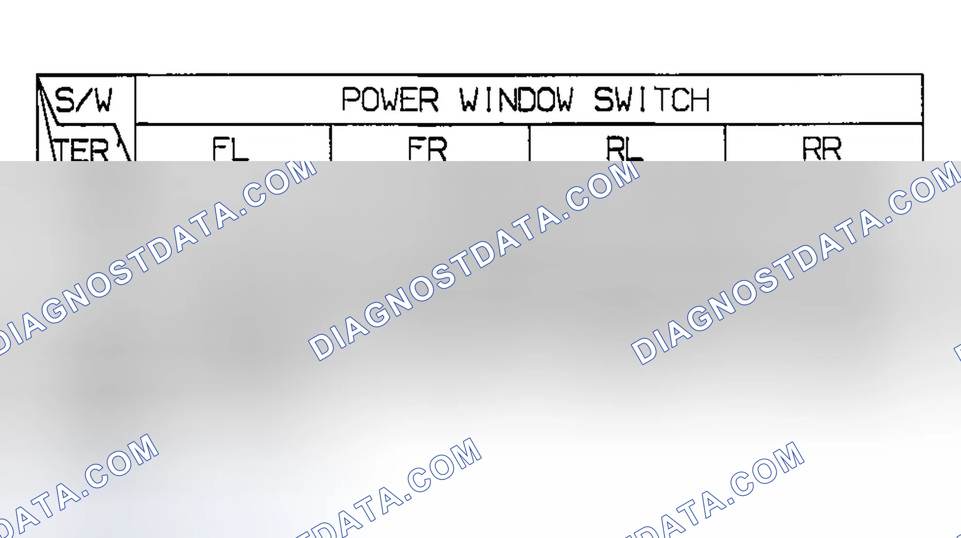 Scheme 4: POWER WINDOW MAIN SWITCH