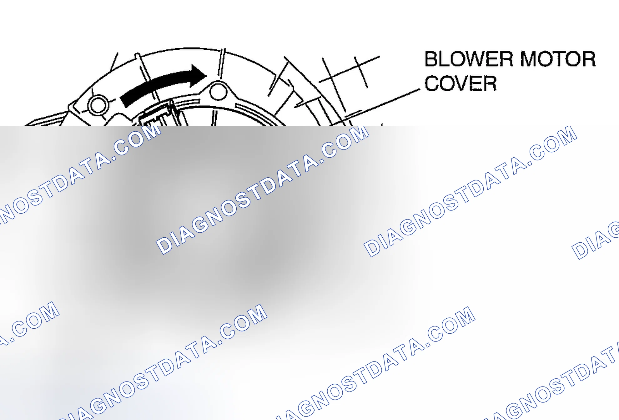 Scheme 58: Blower Motor Cover Installation Note