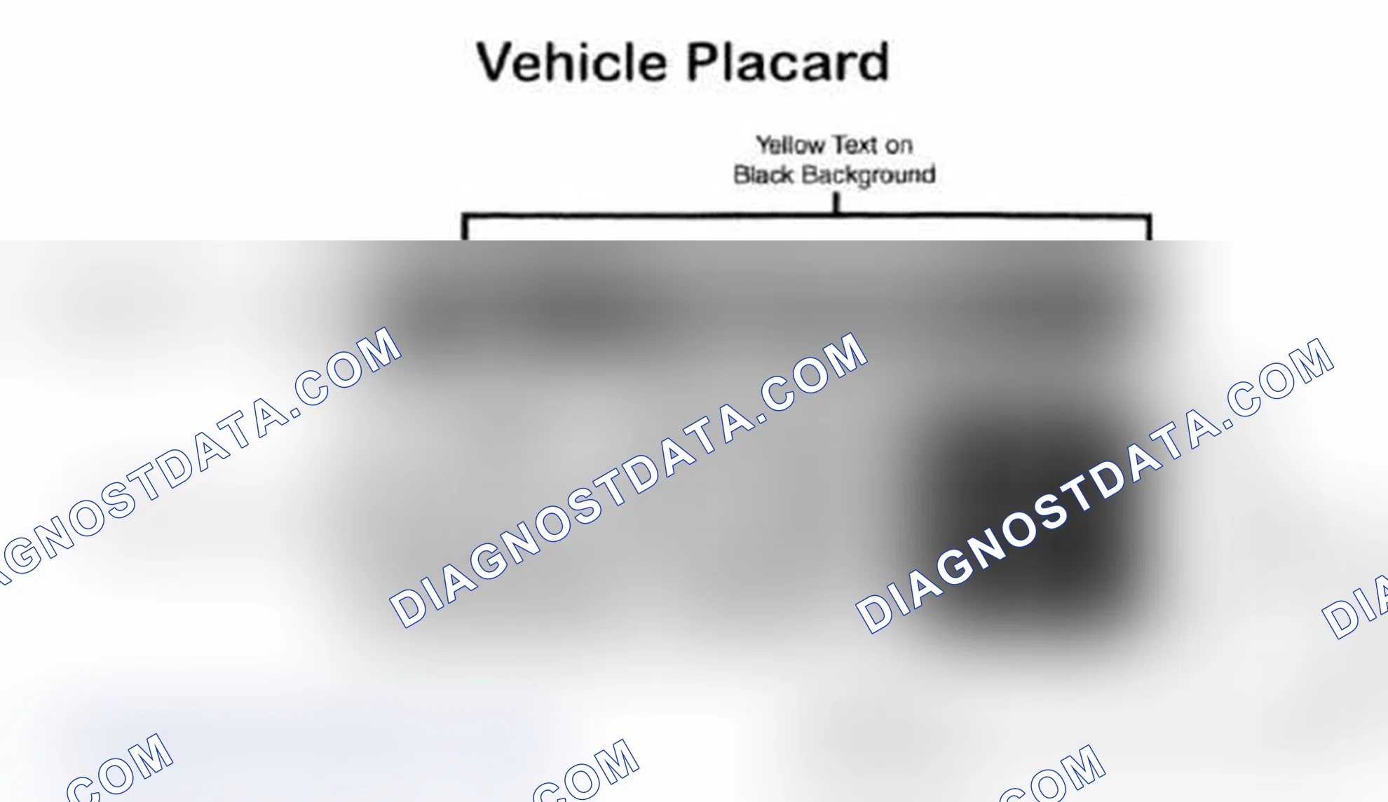Scheme 28: Vehicle Tire Placard - Typical