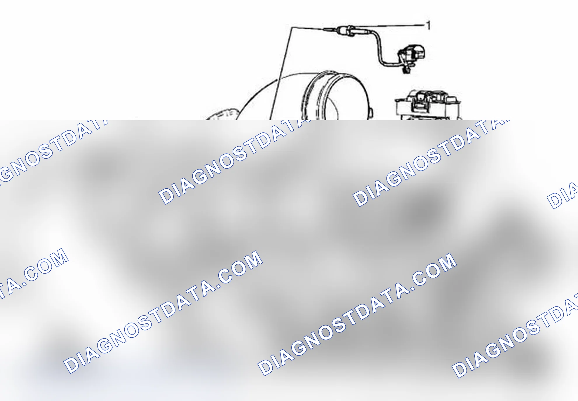 Scheme 4: Exhaust Gas Recirculation Valve Temperature Sensor Replacement - Position 1
