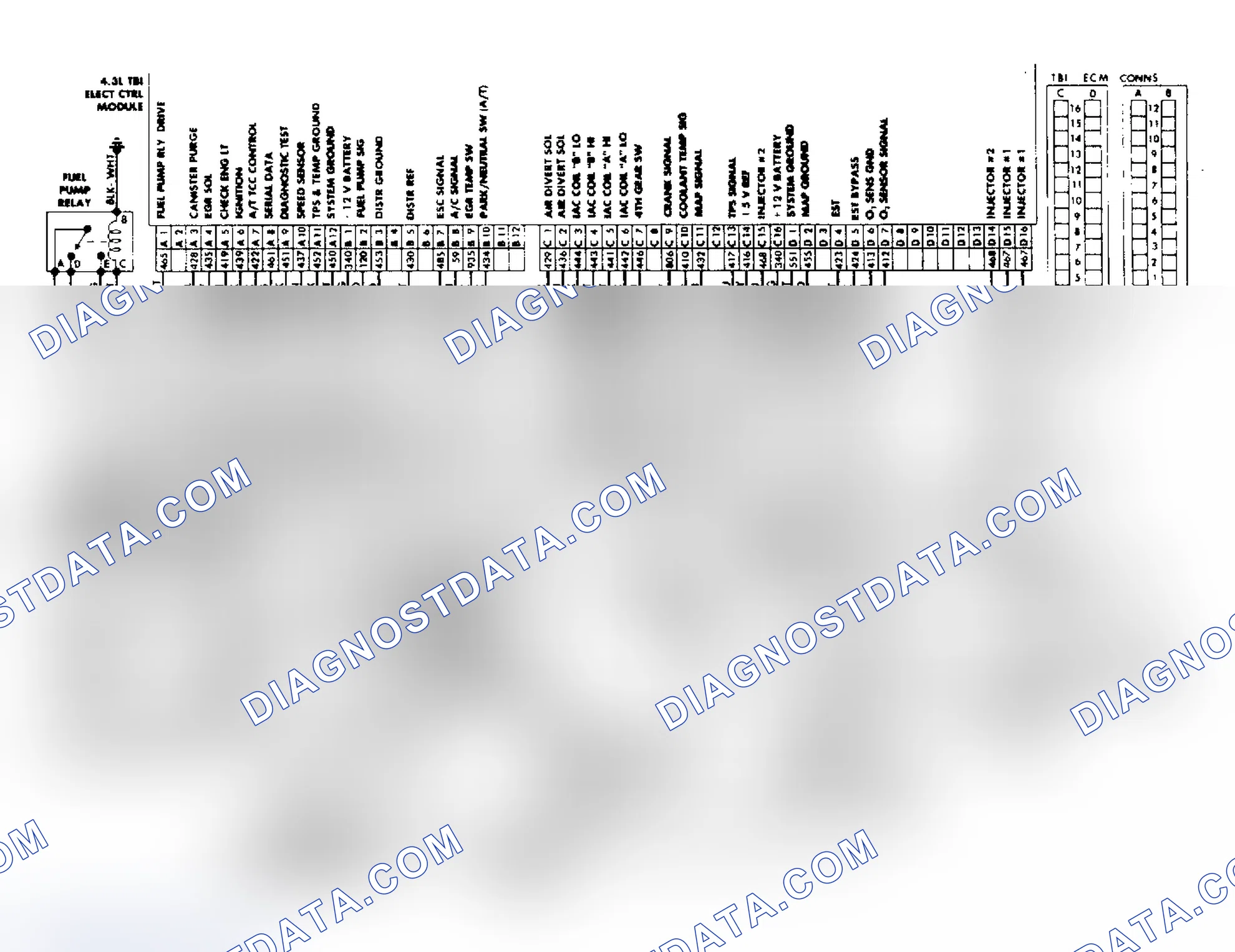 Scheme 31: 4.3L Throttle Body Fuel Injection Wiring Diagram