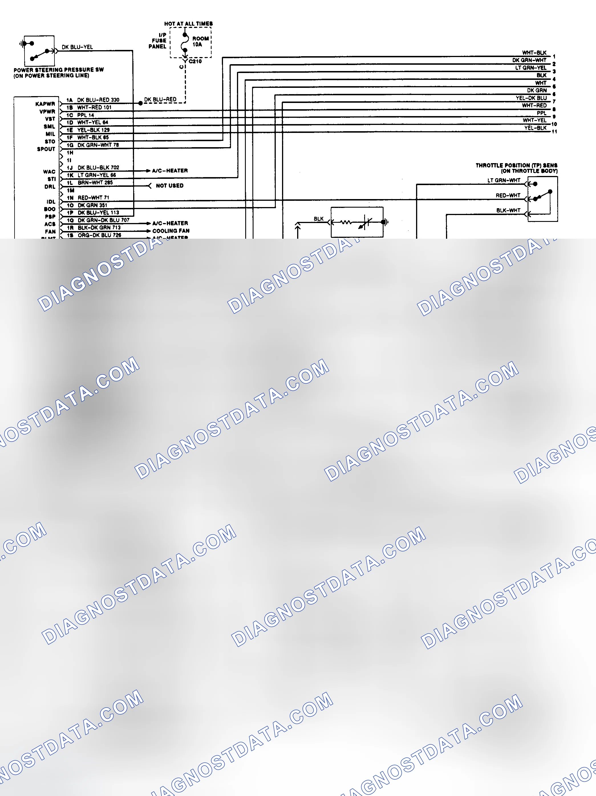 Scheme 168: EEC Wiring Diagram (1.8L M/T - 1 of 2)