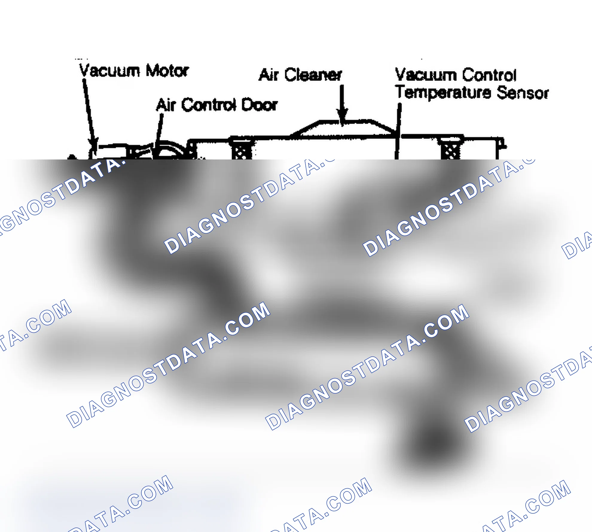 Scheme 51: Thermostatic Air Cleaner Assembly Showing Air Flow into Carburetor