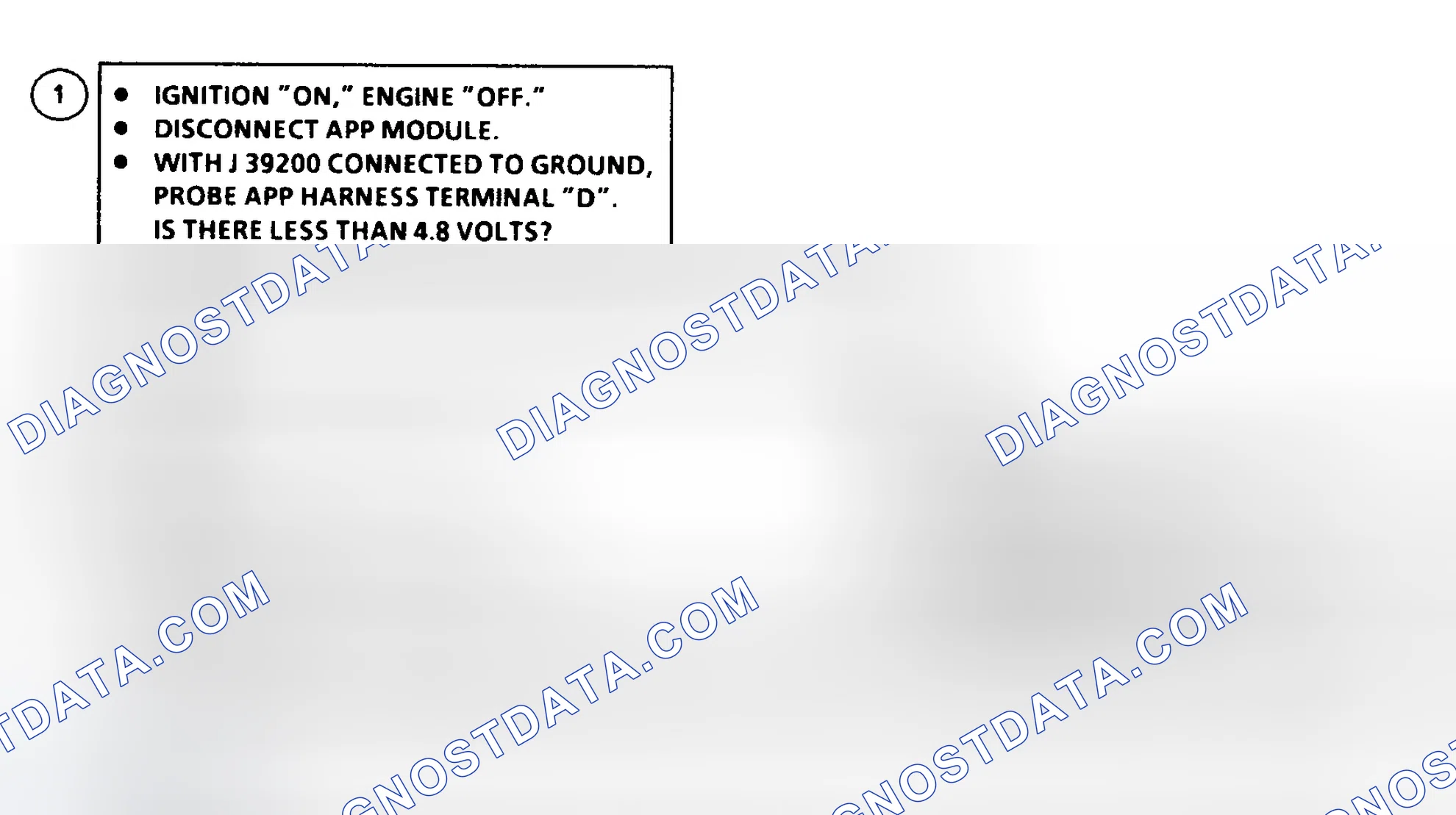 Scheme 100: DTC 99 Flow Chart (6.5L Diesel) Accelerator Pedal Position (APP) NO. 2 (5-volt Reference Fault)