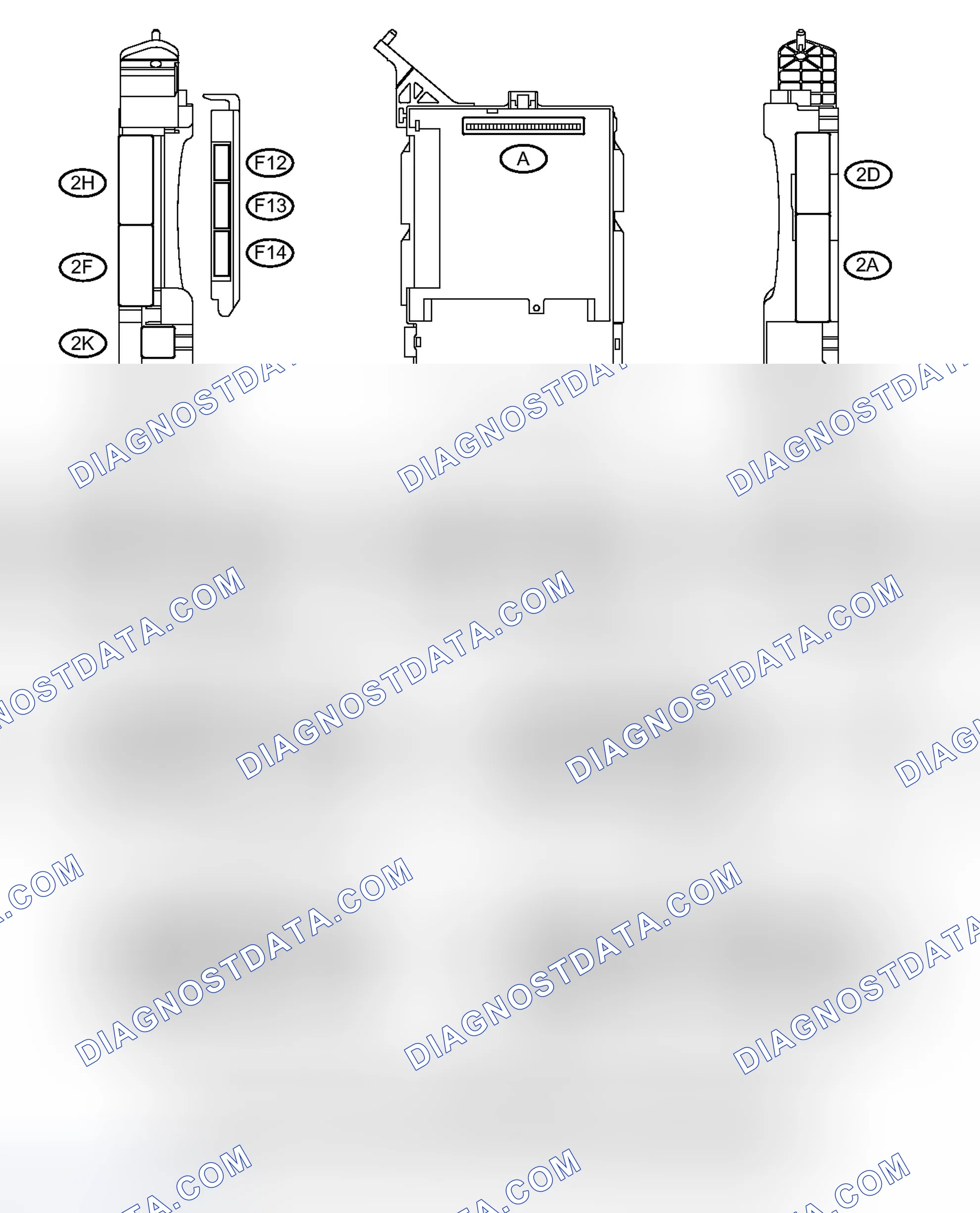 Scheme 18: TERMINALS OF ECU [03/2012 - ]