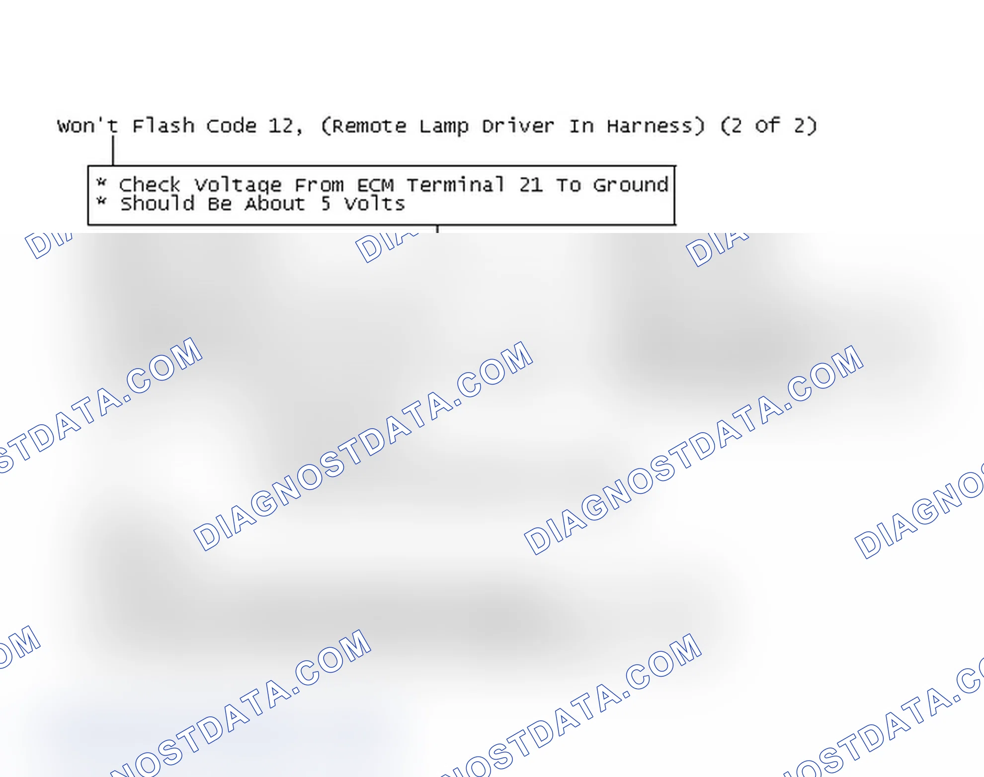 Scheme 157: Flow Chart - Won't Flash Code 12, (Remote Lamp Driver In Harness) (2 Of 2)