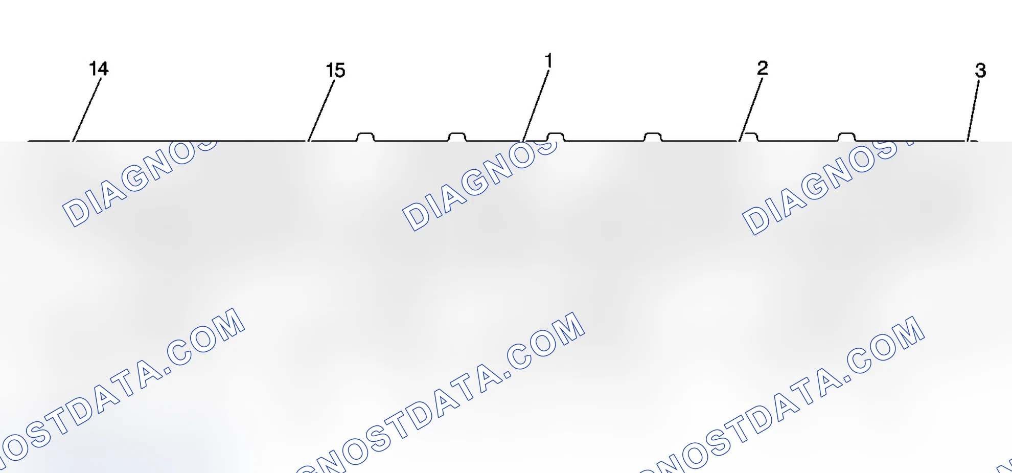 Scheme 15: Cylinder Head - Exhaust Manifold Deck View
