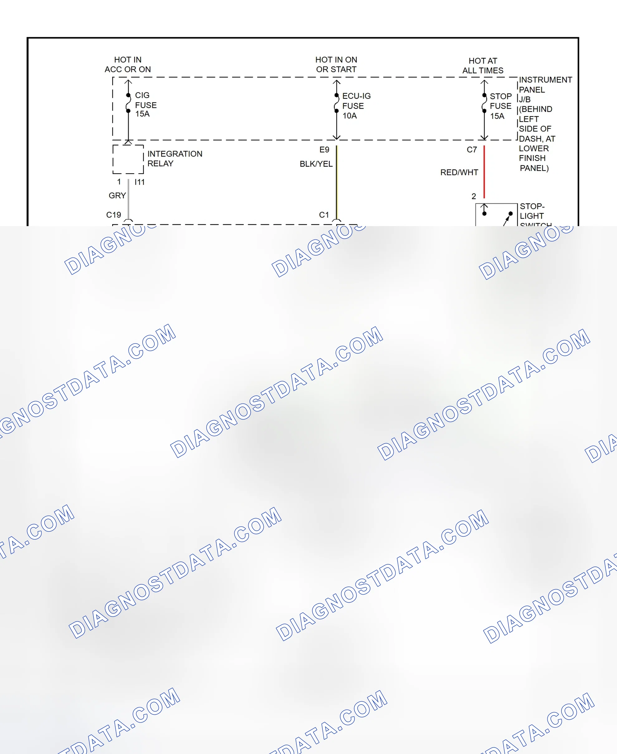Scheme 429: Shift Interlock System Wiring Diagram (2002 - Toyota Corolla)